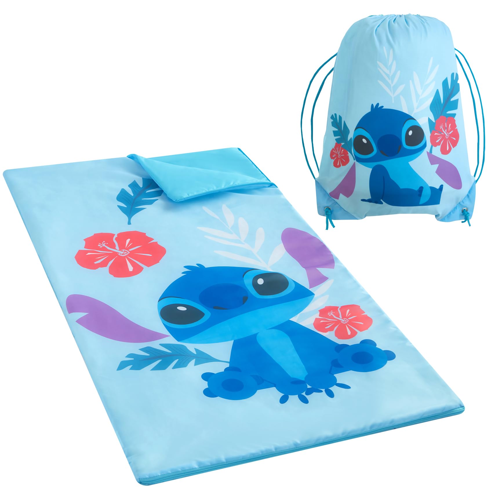 Foto 2 pulgar | Set De Pijamas Disney Stitch Con Saco Bandolera Y Saco De Dormir De 54 X 30 Cm - Venta Internacional.