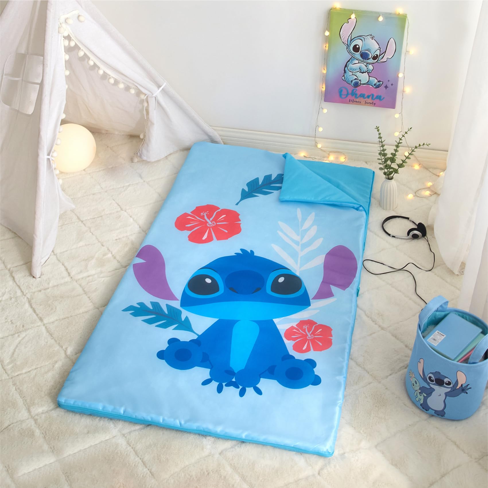 Foto 5 | Set De Pijamas Disney Stitch Con Saco Bandolera Y Saco De Dormir De 54 X 30 Cm - Venta Internacional.