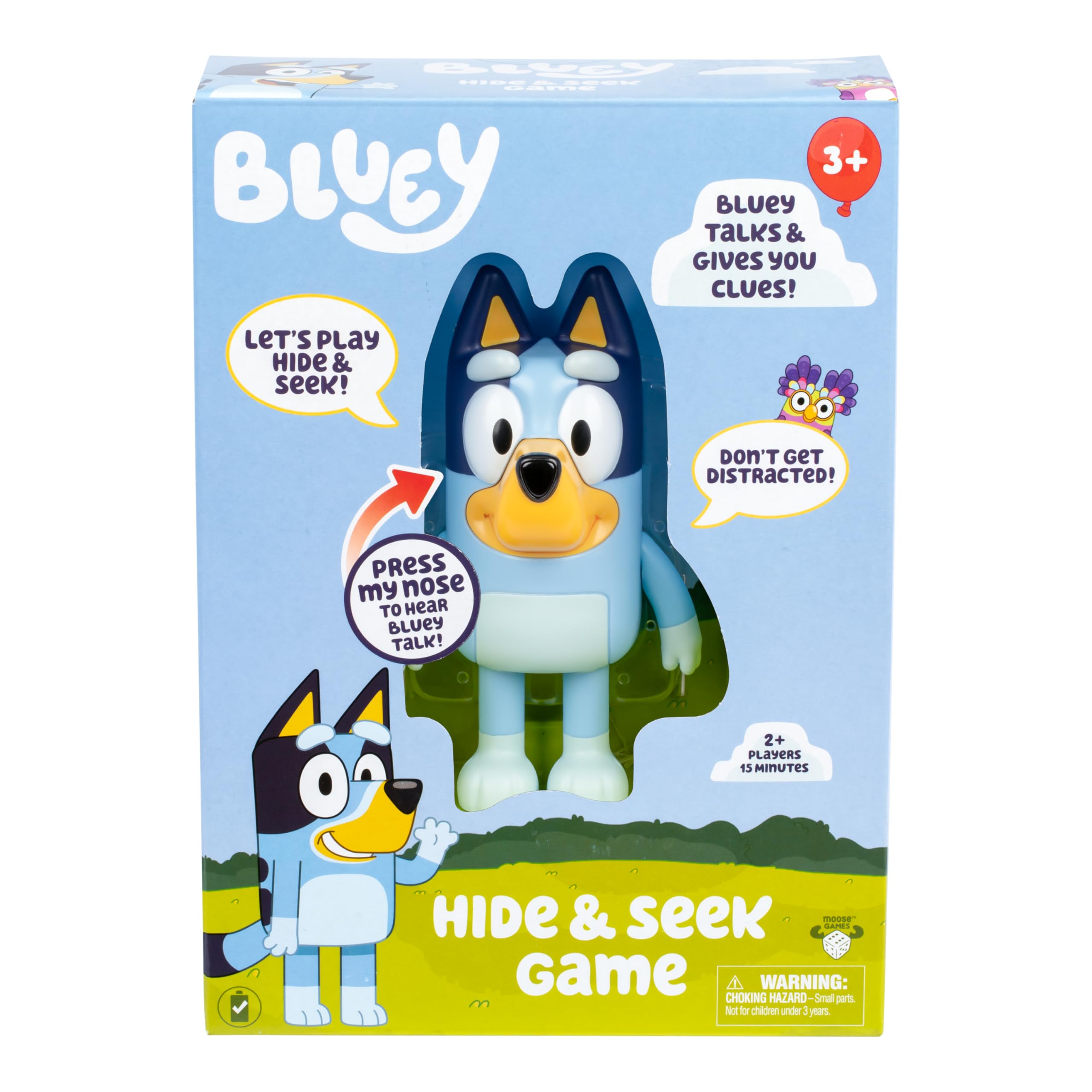 Foto 1 | Juego Hide & Seek Bluey Con Temporizador Incorporado, Habla Y Se Ríe - Venta Internacional.