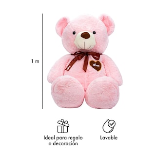 Foto 4 | Oso De Peluche Teddy Grande Abrazable Corazón 1 Metro Belug, Rosa