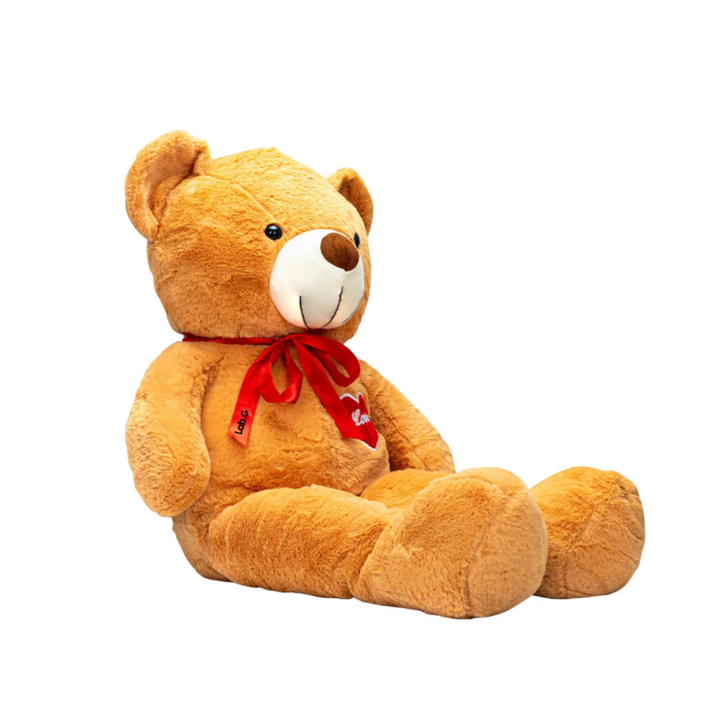Foto 1 | Oso De Peluche Teddy Grande Abrazable Corazón 1 Metro Lab.g,  Café Claro