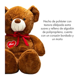 Foto 2 | Oso De Peluche Teddy Grande Abrazable Corazón 1 Metro Belug, Café Obscuro