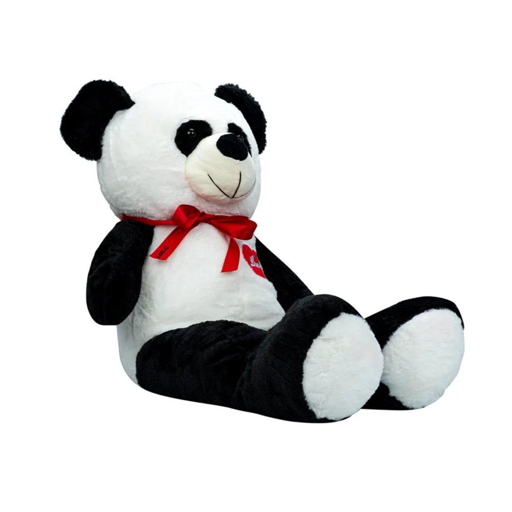 Foto 2 pulgar | Oso De Peluche Teddy Grande Abrazable Corazón 1 Metro Lab.g,  Negro/blanco