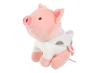 Foto 1 | Miniso Xtellar Peluche Cerdito Sentado Con Capucha De Vaca 27.9x21.2