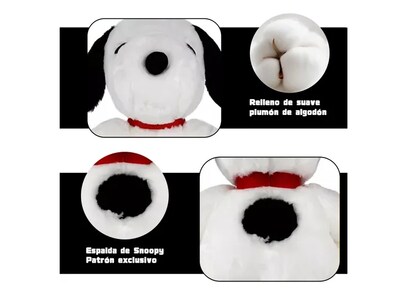 Foto 5 | Peluche Xtellar Snoopy Jumbo Clásico Color Blanco