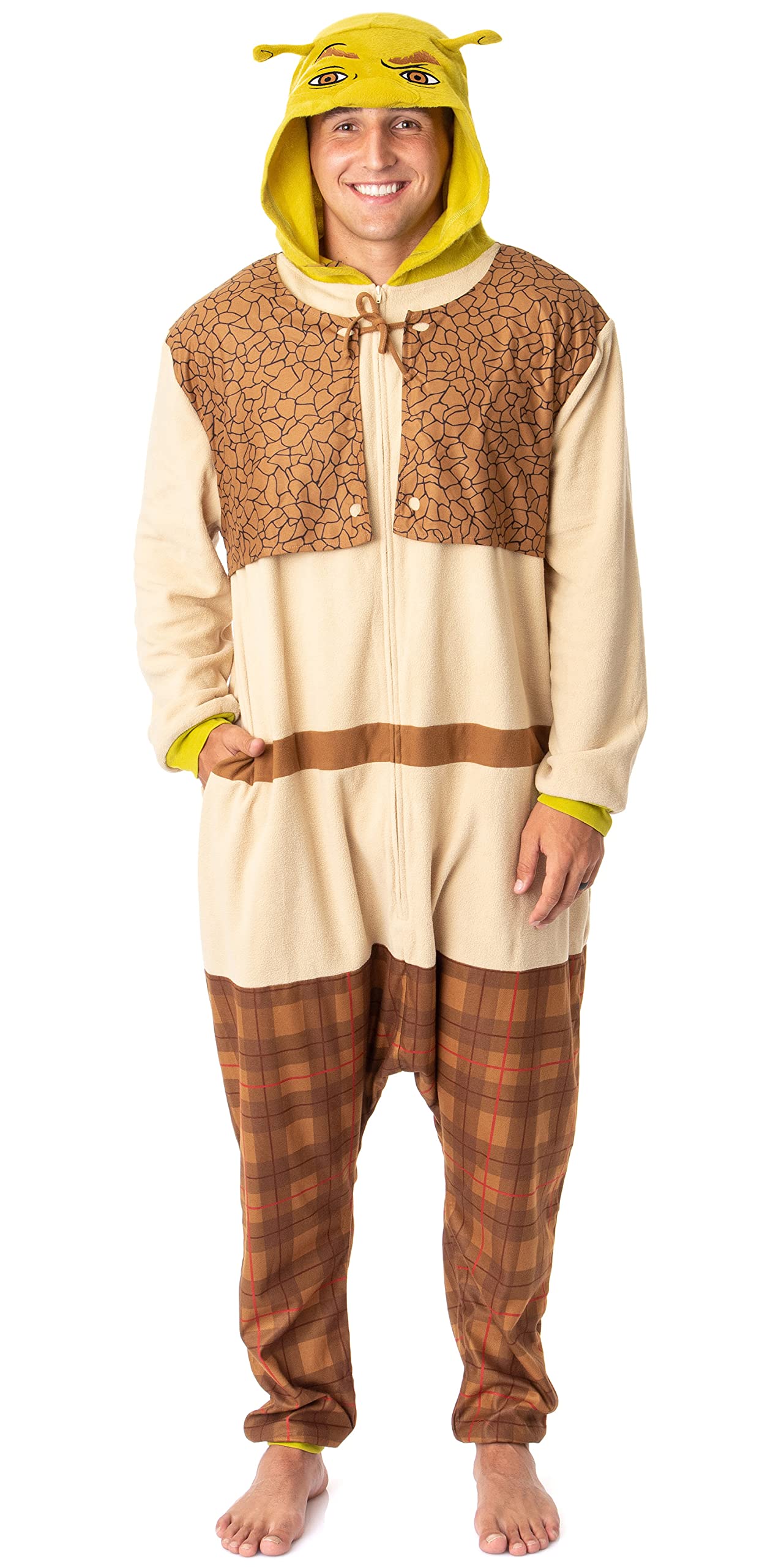 Foto 1 | Disfraz De Shrek De Pajama Intimo Dreamworks Para Hombre - Venta Internacional.