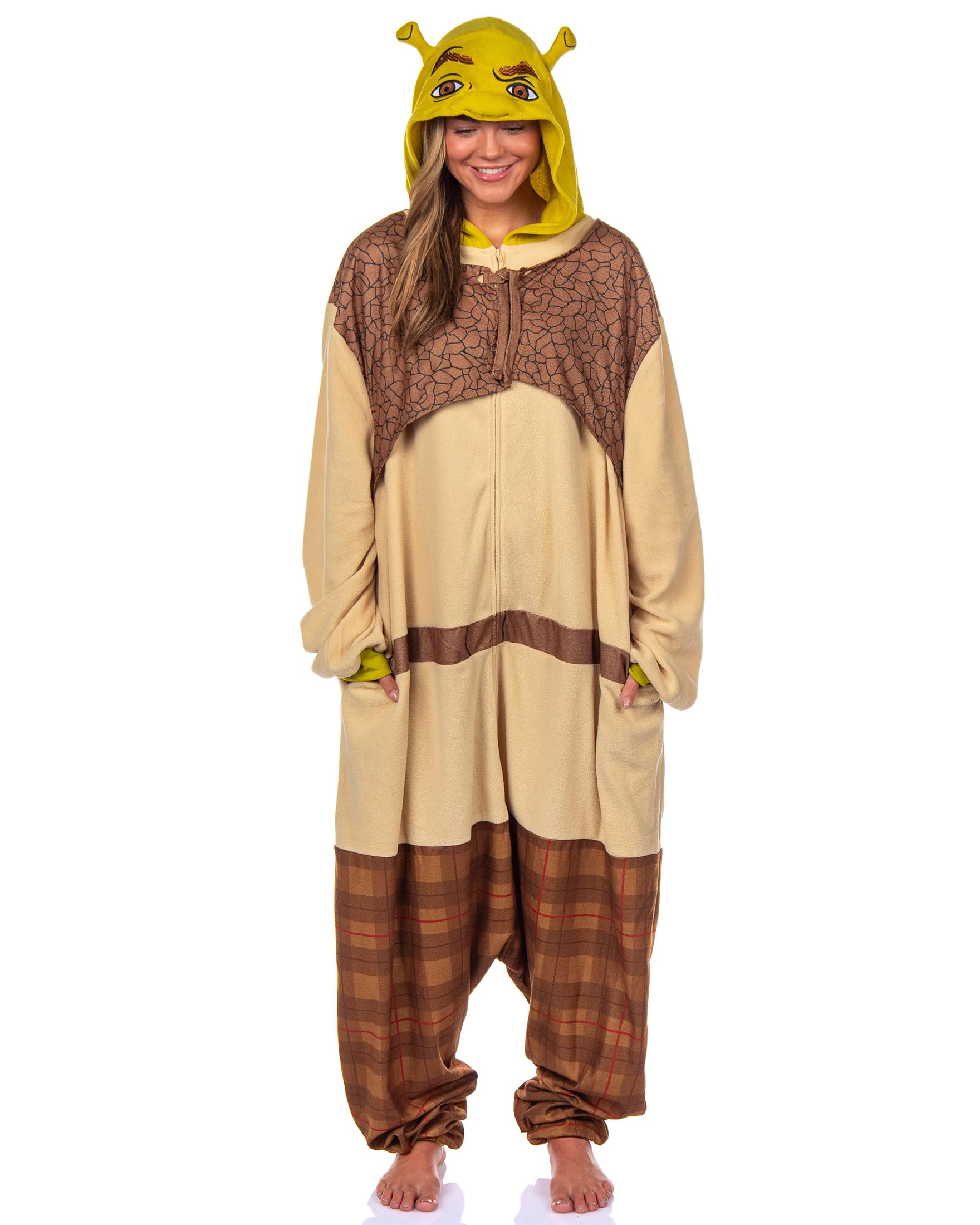 Foto 7 pulgar | Disfraz De Shrek De Pajama Intimo Dreamworks Para Hombre - Venta Internacional.