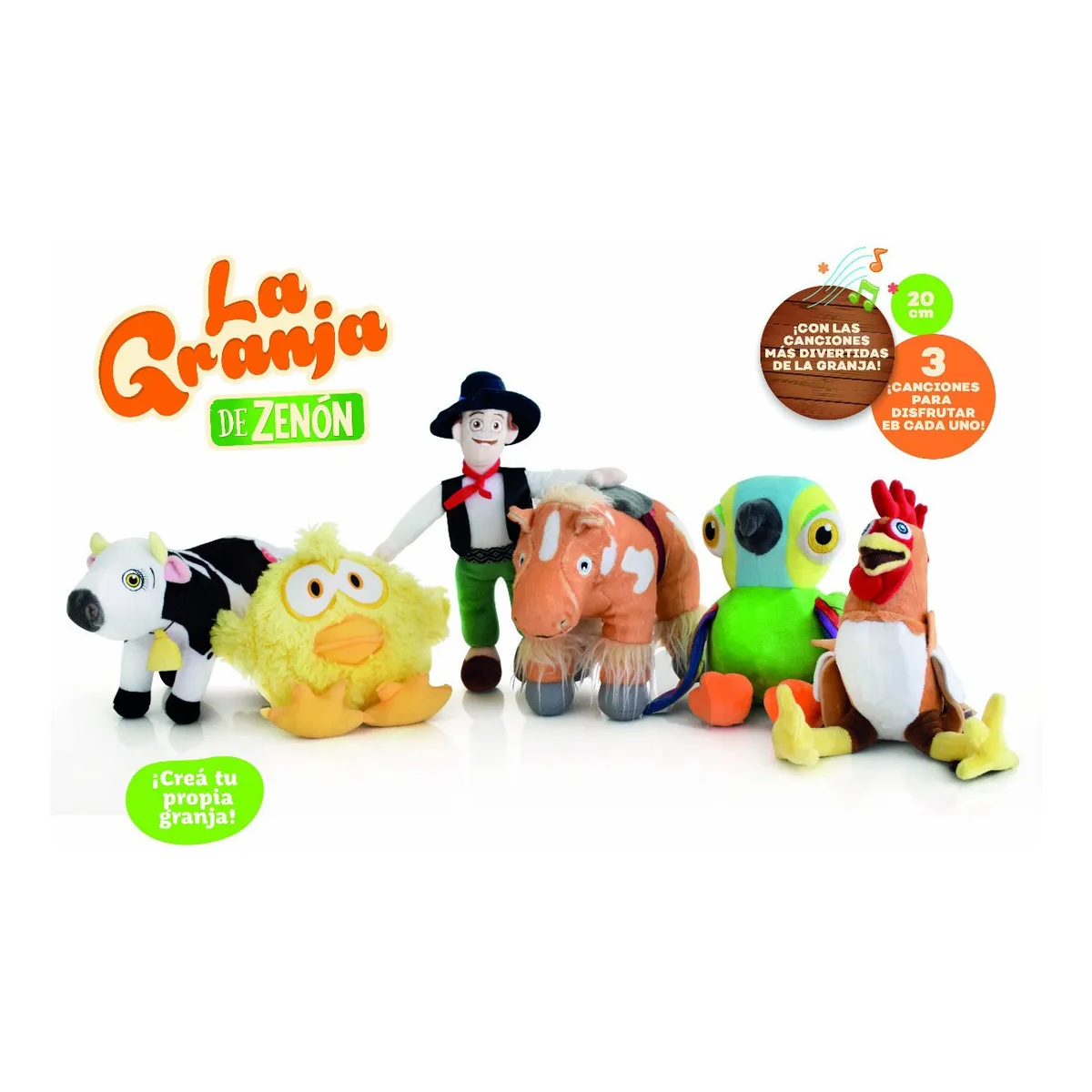 Foto 4 | Vaca Lola Peluche Musical 20 Cm Lab.g Blanco Con Negro