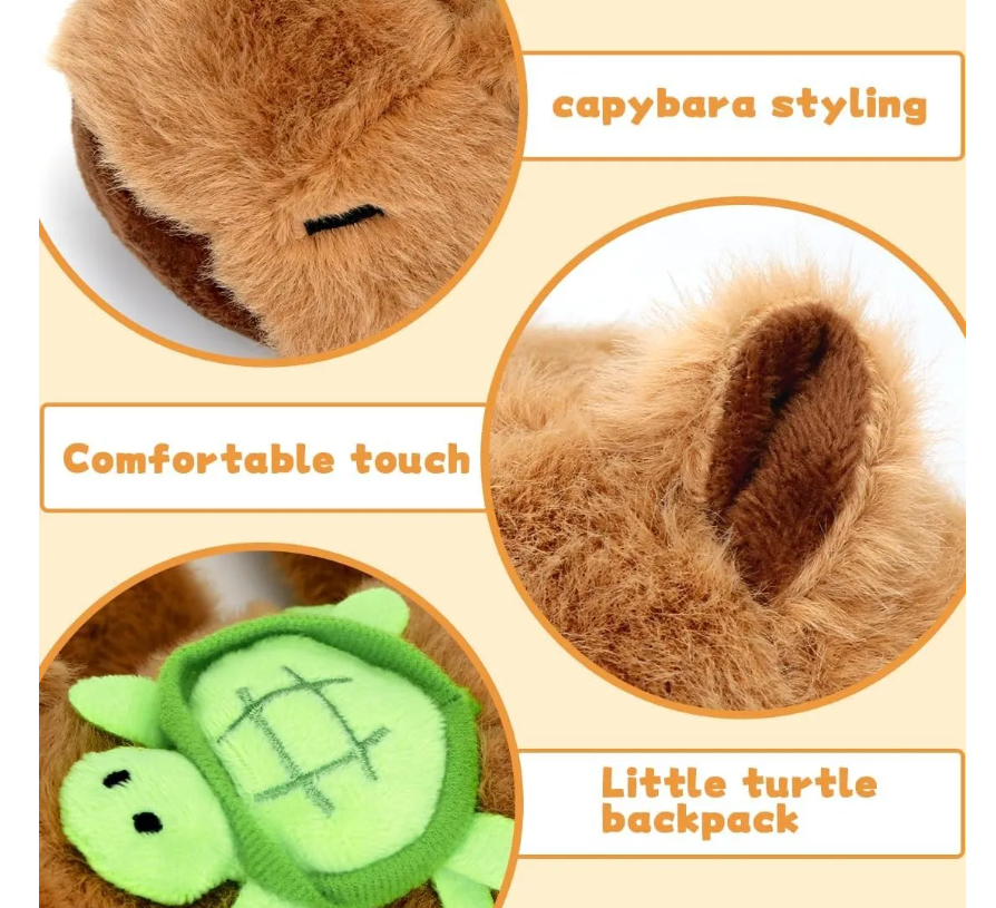 Foto 3 pulgar | 2pz Peluche Para Capibara Pulseras  Regalos Para Niños