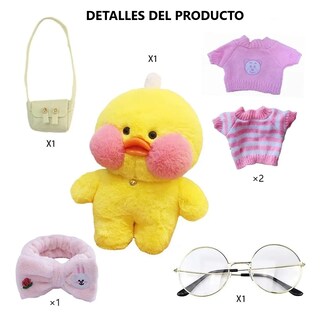 Foto 3 | Patito De Peluche Con Complementos De Vestirhermosa Vida Lab.g Multicolor