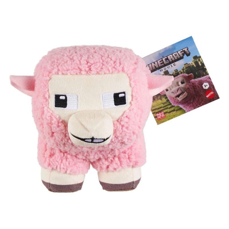 Muñeco De Peluche Mattel Inspirado En Minecraft Pink Sheep, Película De 20 Cm - Venta Internacional.