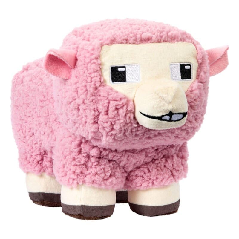Foto 3 pulgar | Muñeco De Peluche Mattel Inspirado En Minecraft Pink Sheep, Película De 20 Cm - Venta Internacional.