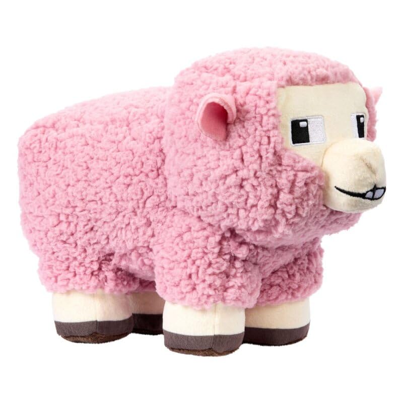 Foto 4 pulgar | Muñeco De Peluche Mattel Inspirado En Minecraft Pink Sheep, Película De 20 Cm - Venta Internacional.