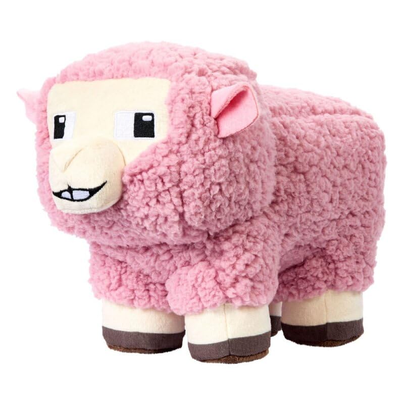 Foto 5 pulgar | Muñeco De Peluche Mattel Inspirado En Minecraft Pink Sheep, Película De 20 Cm - Venta Internacional.