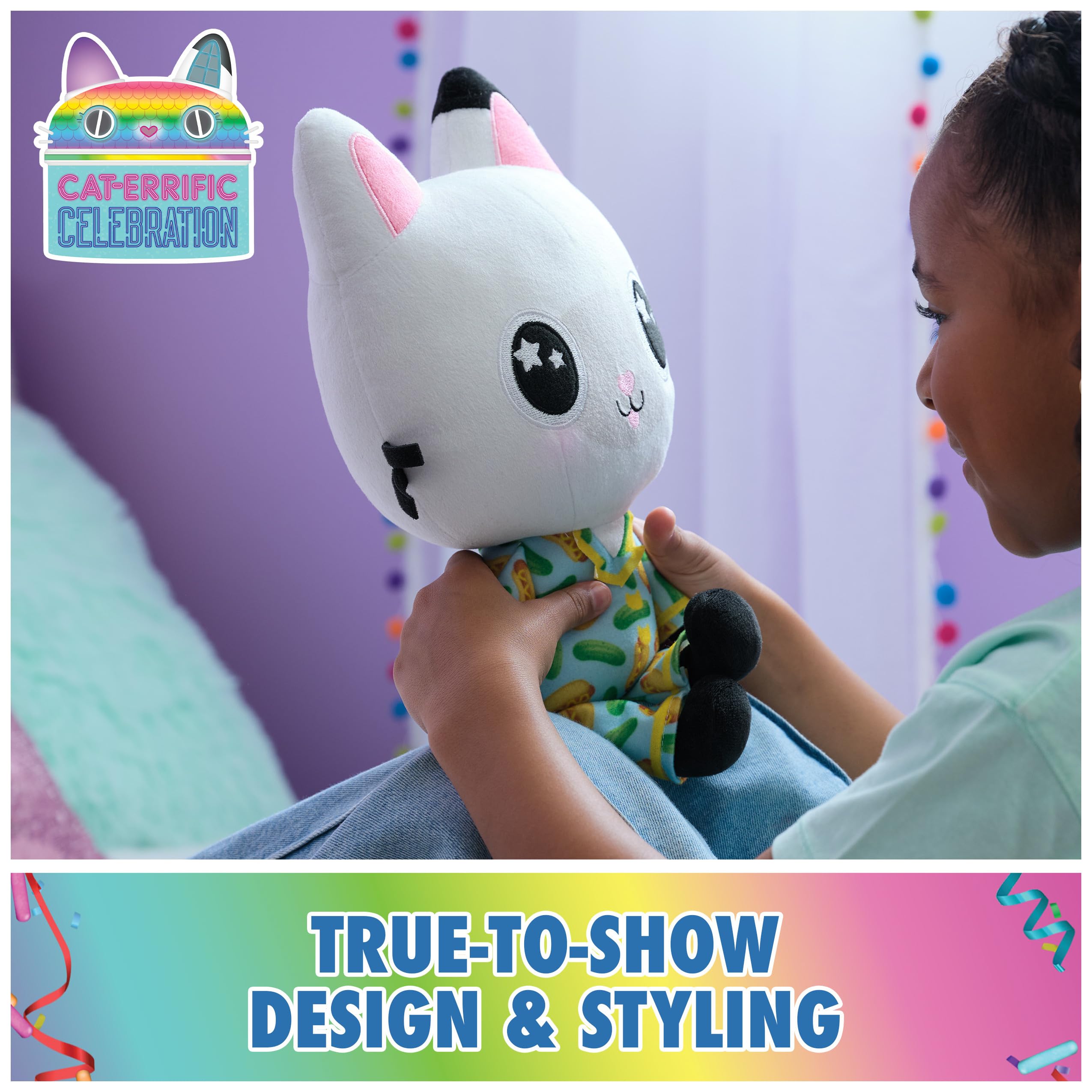 Foto 2 | Peluche Gabby's Dollhouse Sleepy Time Pandy Paws 33 Cm - Venta Internacional.