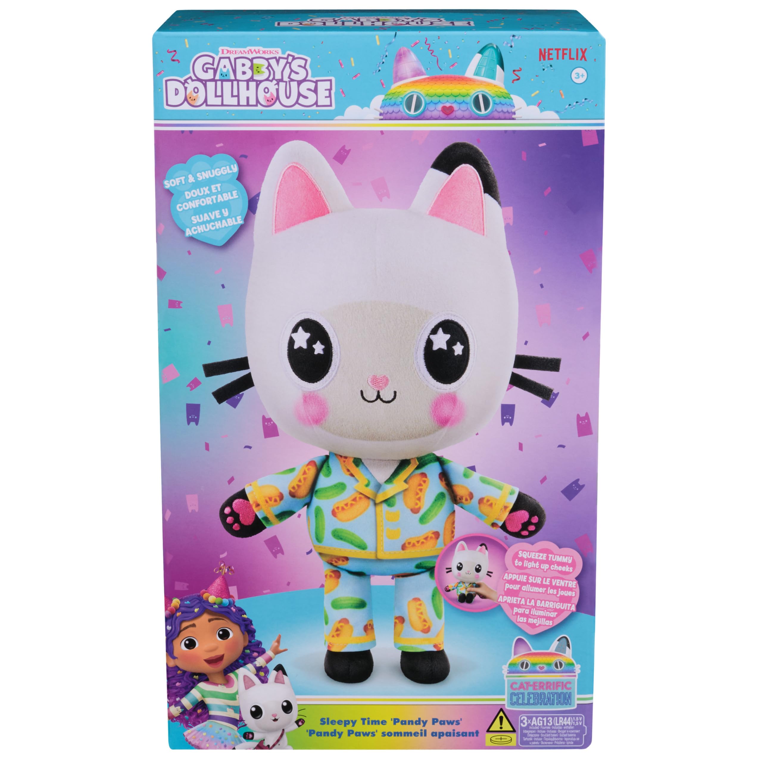 Foto 7 | Peluche Gabby's Dollhouse Sleepy Time Pandy Paws 33 Cm - Venta Internacional.