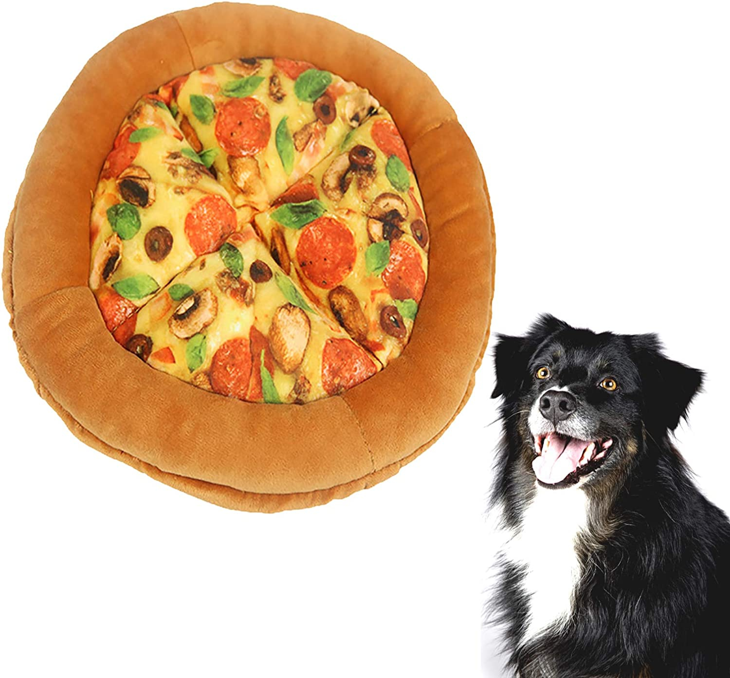 Foto 2 pulgar | Cojín De Peluche Para Pizza Huoguo Youlal, De Juguete Para Perros - Venta Internacional.