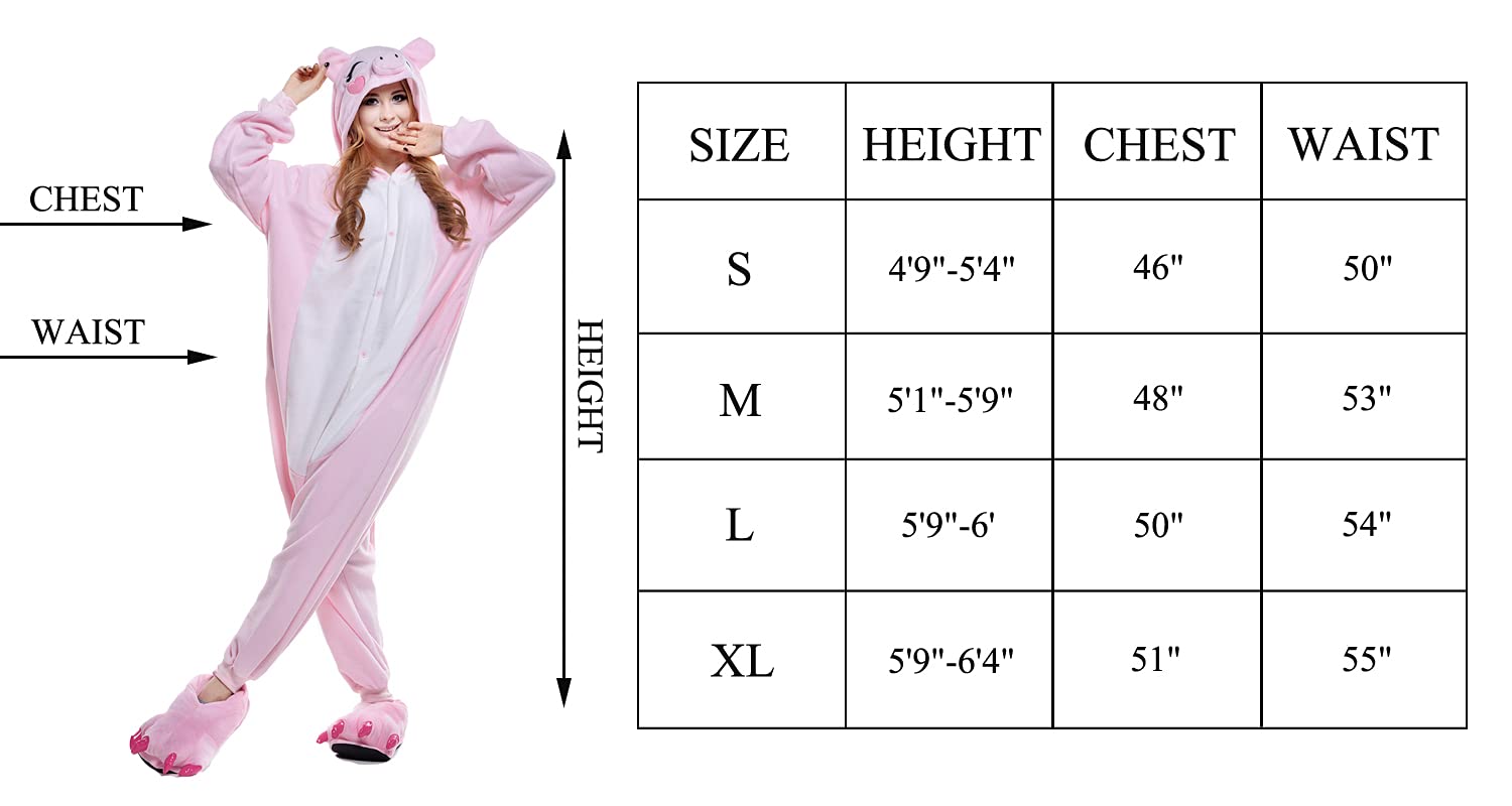 Foto 7 pulgar | Disfraz De Mono Newcosplay Con Forma De Animal, Pijama De Peluche Para Adultos, Cerdo Rosa - Venta Internacional.