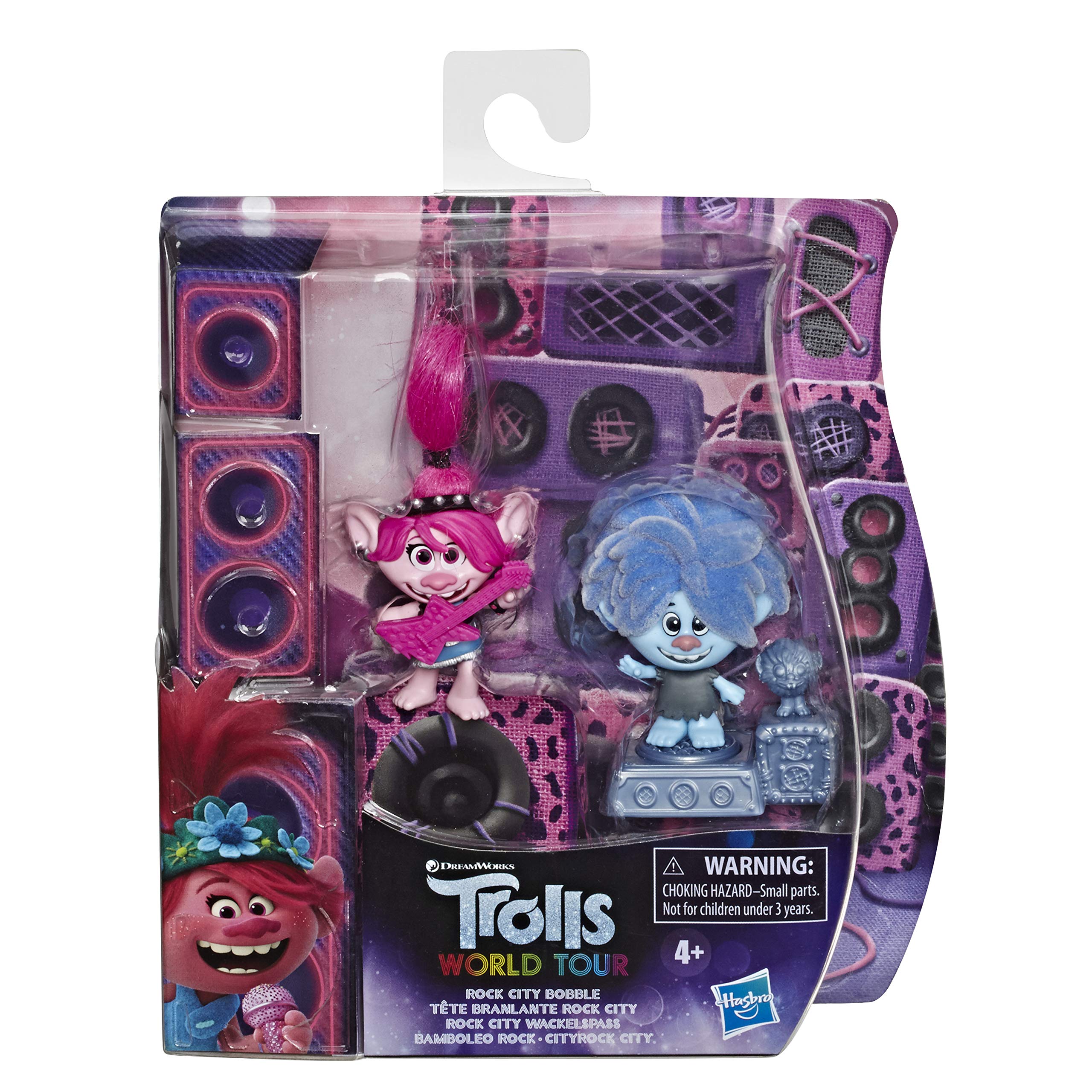 Foto 3 pulgar | Bobble De Toy Trolls Dreamworks World Tour Rock City Con 2 Figuras - Venta Internacional.