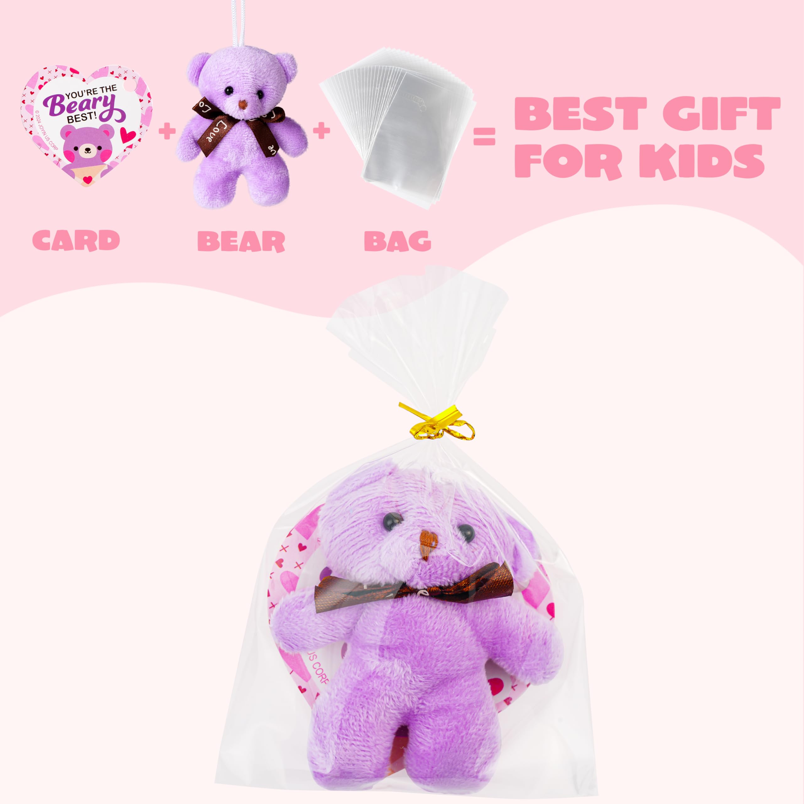Foto 7 pulgar | Regalos Para El Día De San Valentín Joyin, Paquete De 28 Minijuguetes Con Forma De Animales De Peluche - Venta In