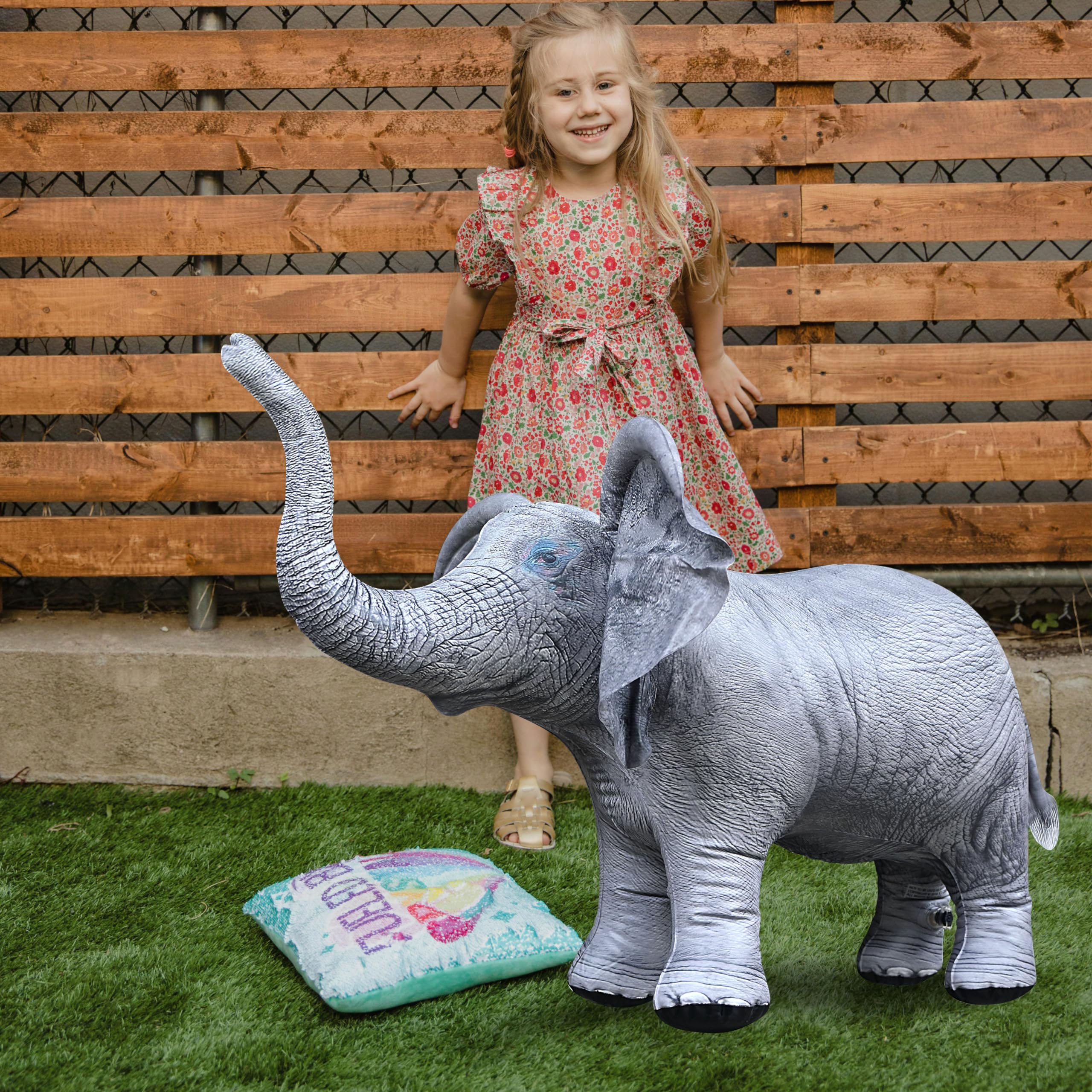 Foto 7 pulgar | Baby Elephant Decor Jet Creations Inflable De 36 Cm De Largo - Venta Internacional.