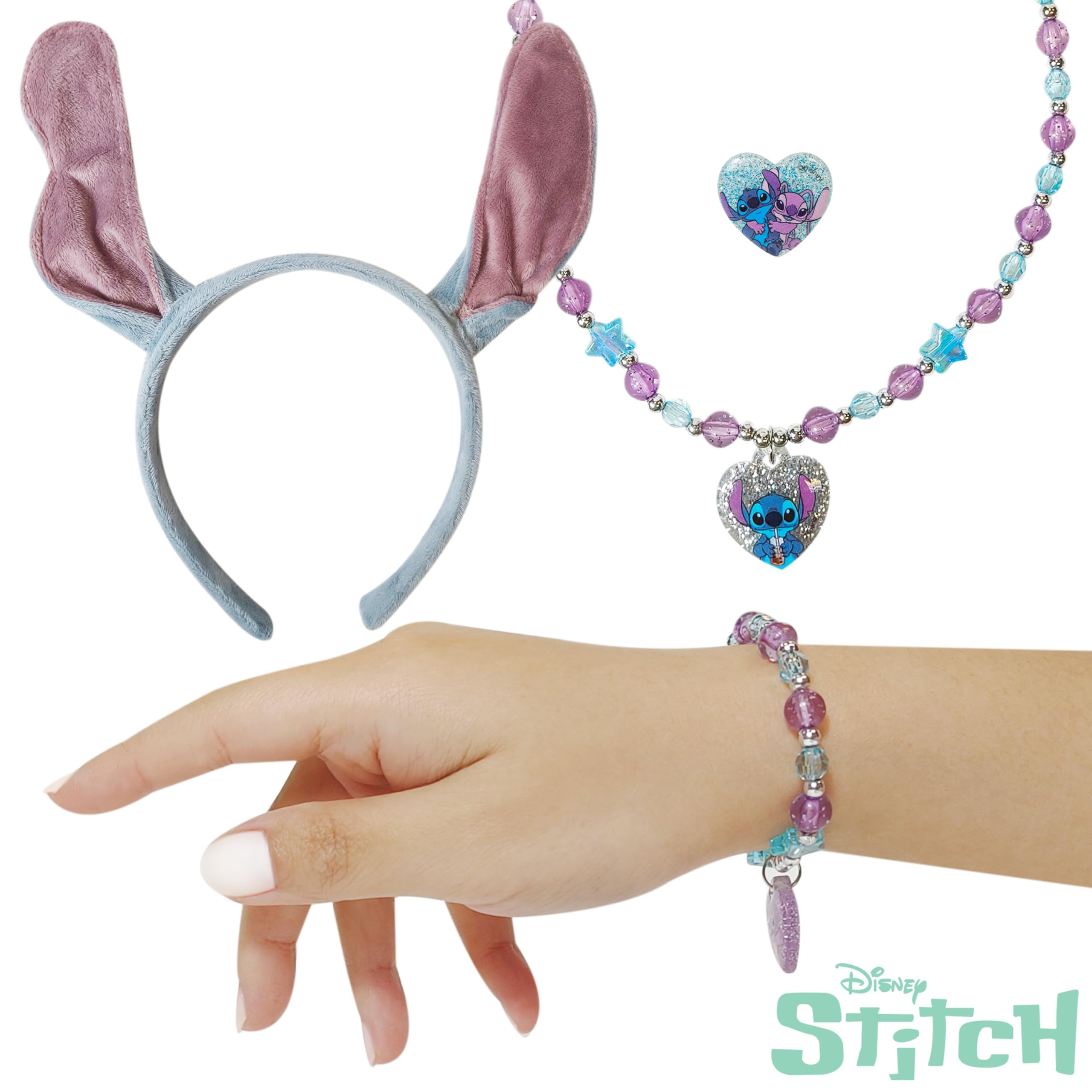 Foto 7 pulgar | Conjunto De Diademas Luv Her Disney Stitch Para Niñas Mayores De 3 Años - Venta Internacional.