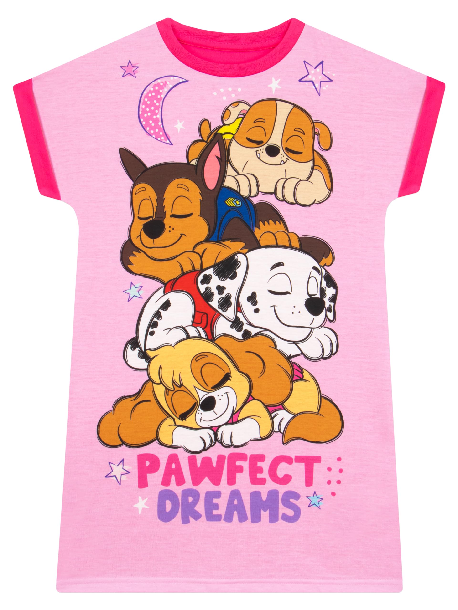 Camisón Paw Patrol Skye Para Niñas, Manga Corta, Rosa, 4 Años - Venta Internacional.