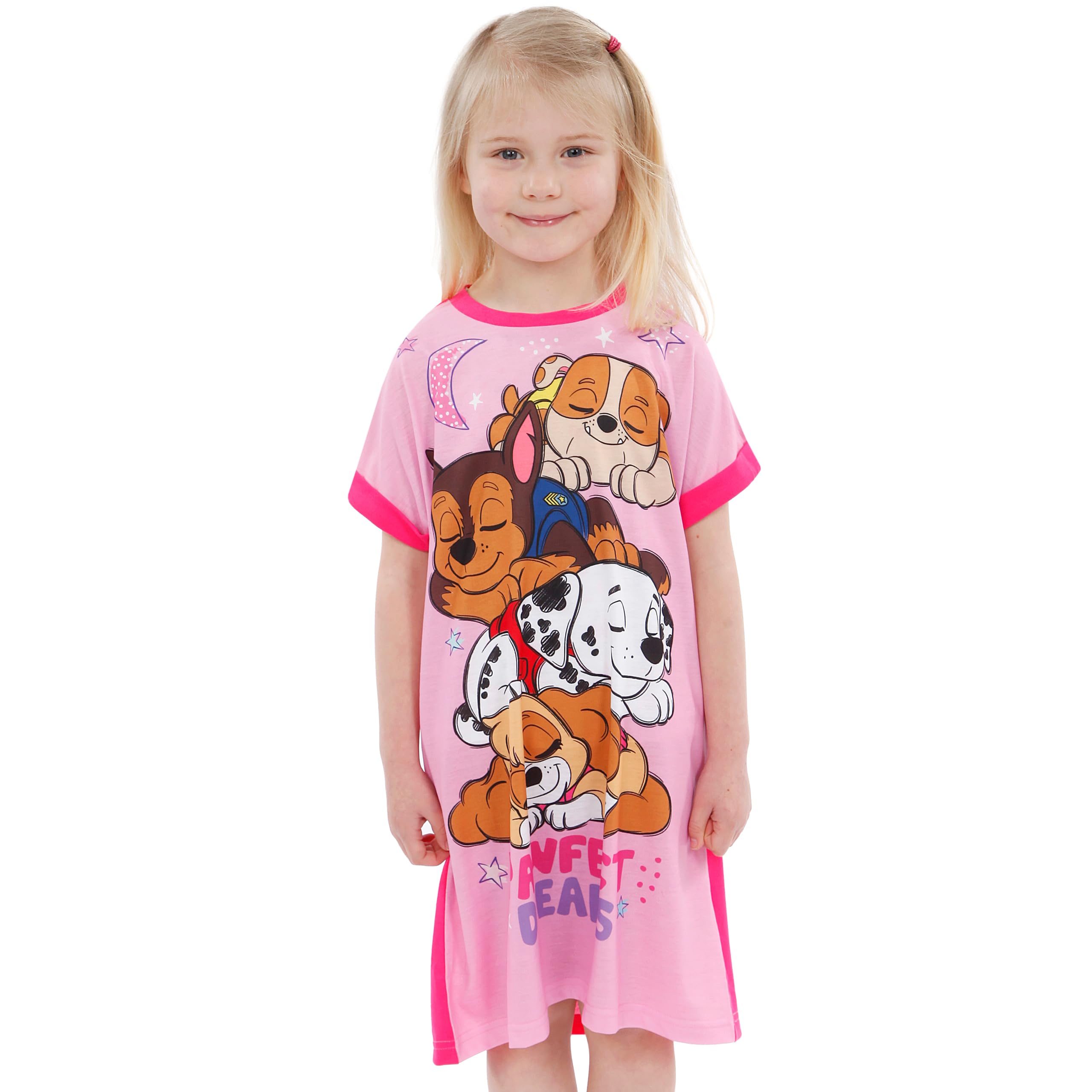 Foto 2 | Camisón Paw Patrol Skye Para Niñas, Manga Corta, Rosa, 4 Años - Venta Internacional.
