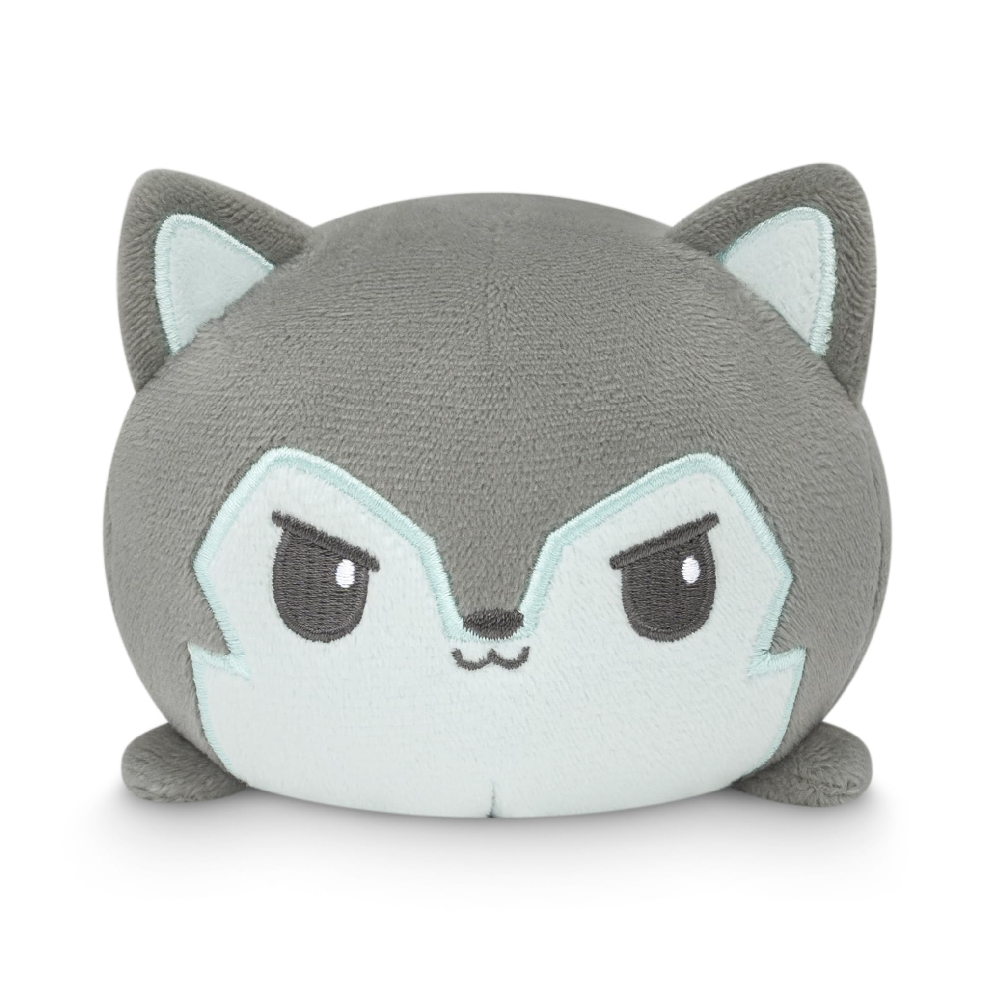 Foto 3 pulgar | Bolso De Mano De Peluche Teeturtle Grey Forest Wolf Con Pulpo Reversible - Venta Internacional.