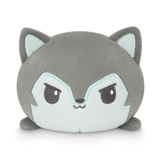 Foto 2 | Bolso De Mano De Peluche Teeturtle Grey Forest Wolf Con Pulpo Reversible - Venta Internacional.