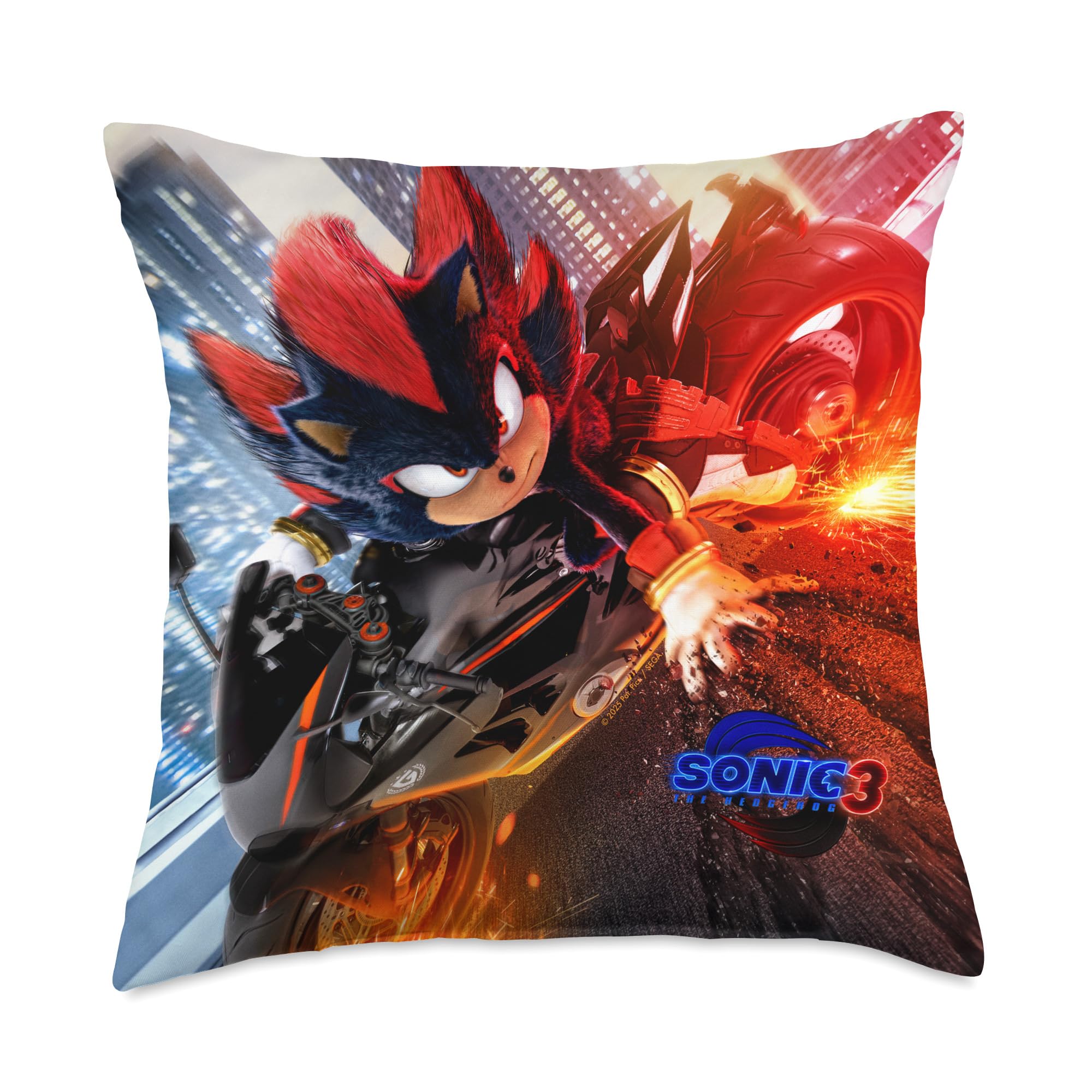 Almohada Sonic The Hedgehog 3 Shadow Motorcycle - Venta Internacional.