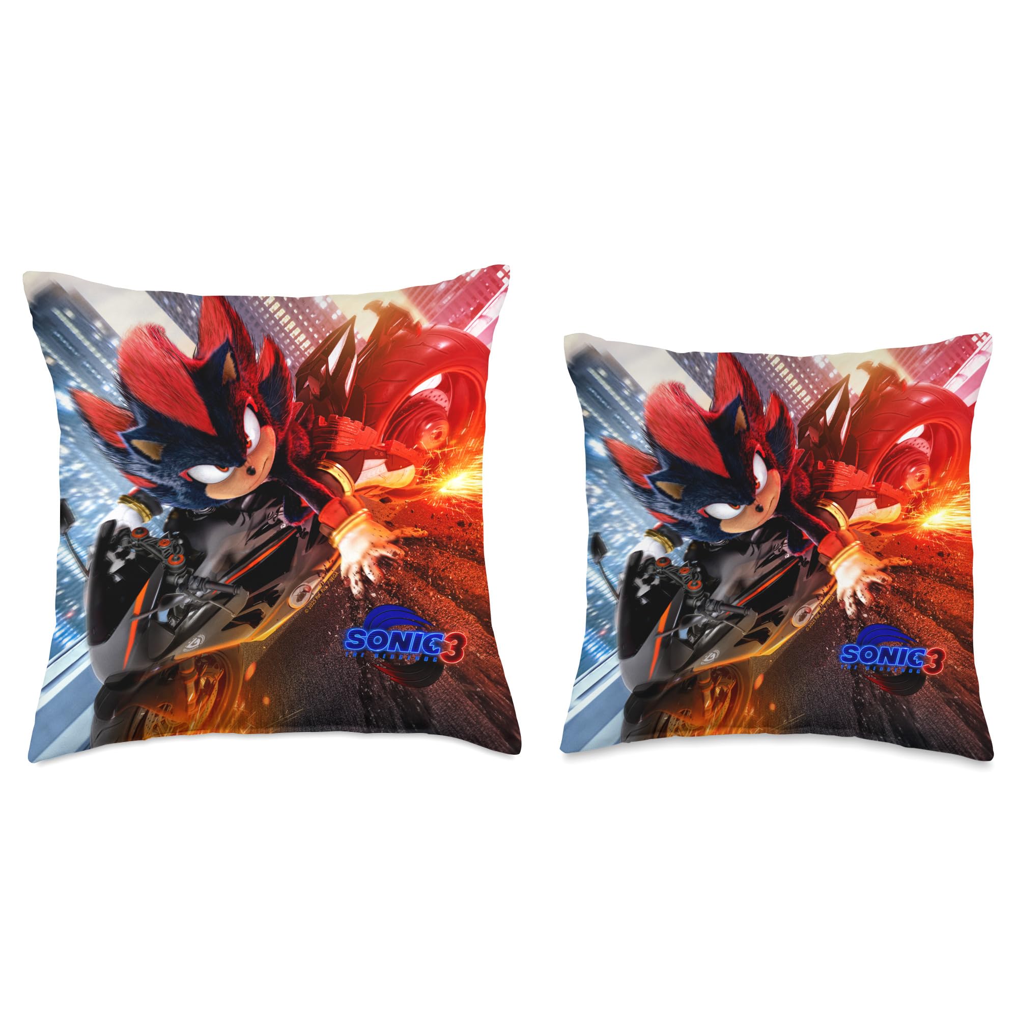 Foto 3 | Almohada Sonic The Hedgehog 3 Shadow Motorcycle - Venta Internacional.