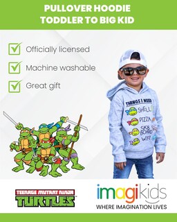 Foto 3 | Sudadera Con Capucha Nickelodeon Teenage Mutant Ninja Turtles Boy 2t - Venta Internacional.