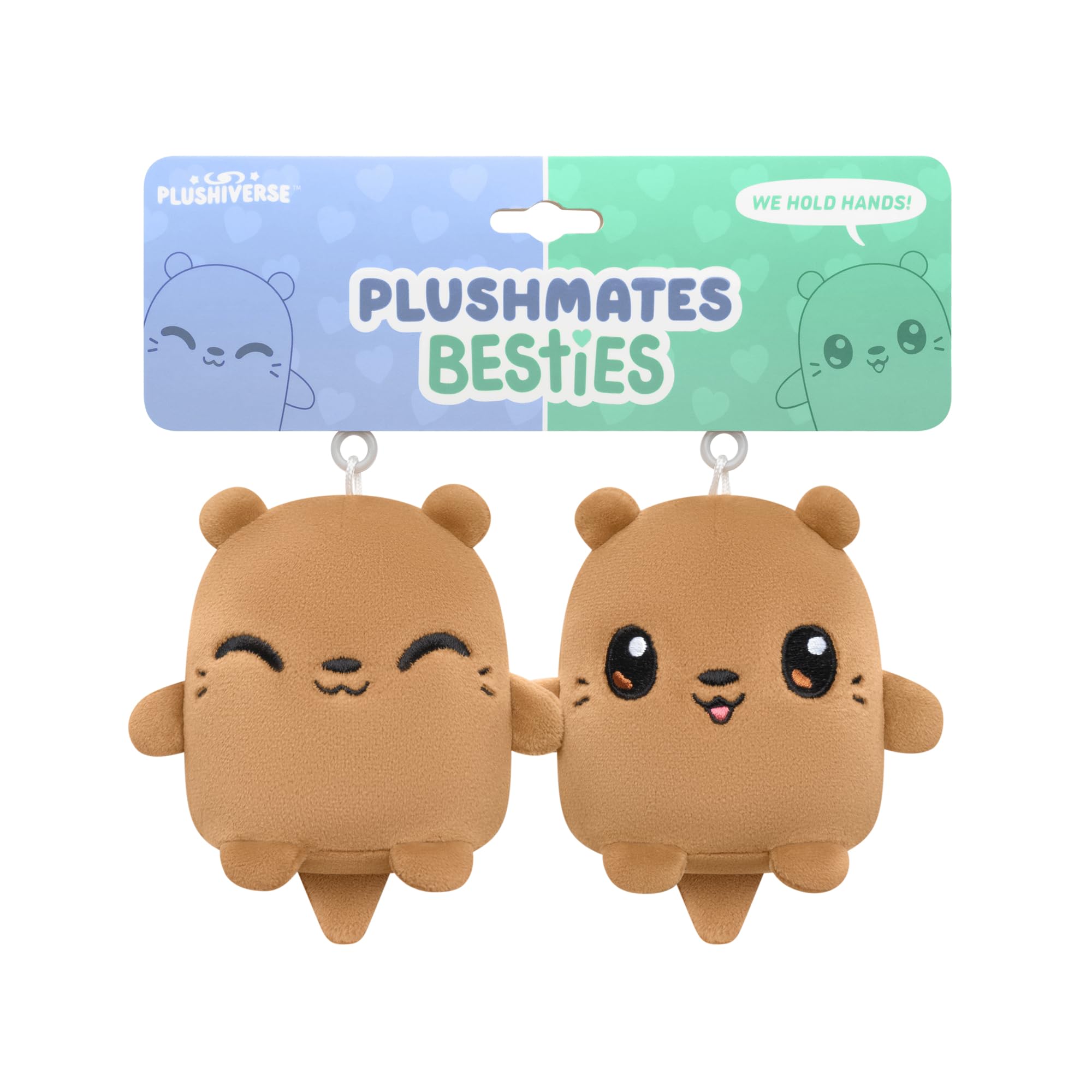 Juego De Llaveros Plushmates Besties Teeturtle Plushiverse Otters - Venta Internacional.