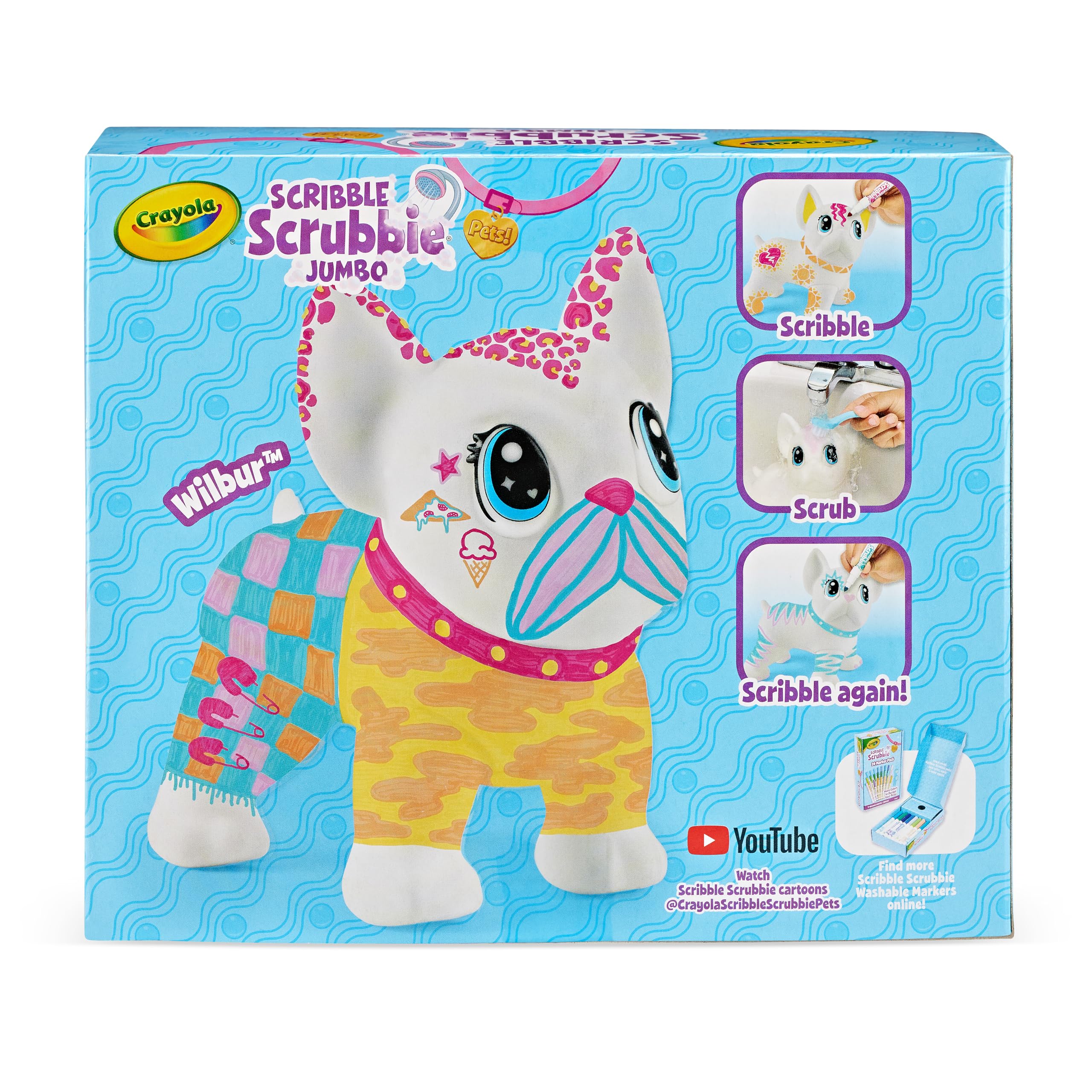 Foto 6 pulgar | Toy Crayola Scribble Scrubbie Jumbo French Bulldog De 3 Años O Más - Venta Internacional.