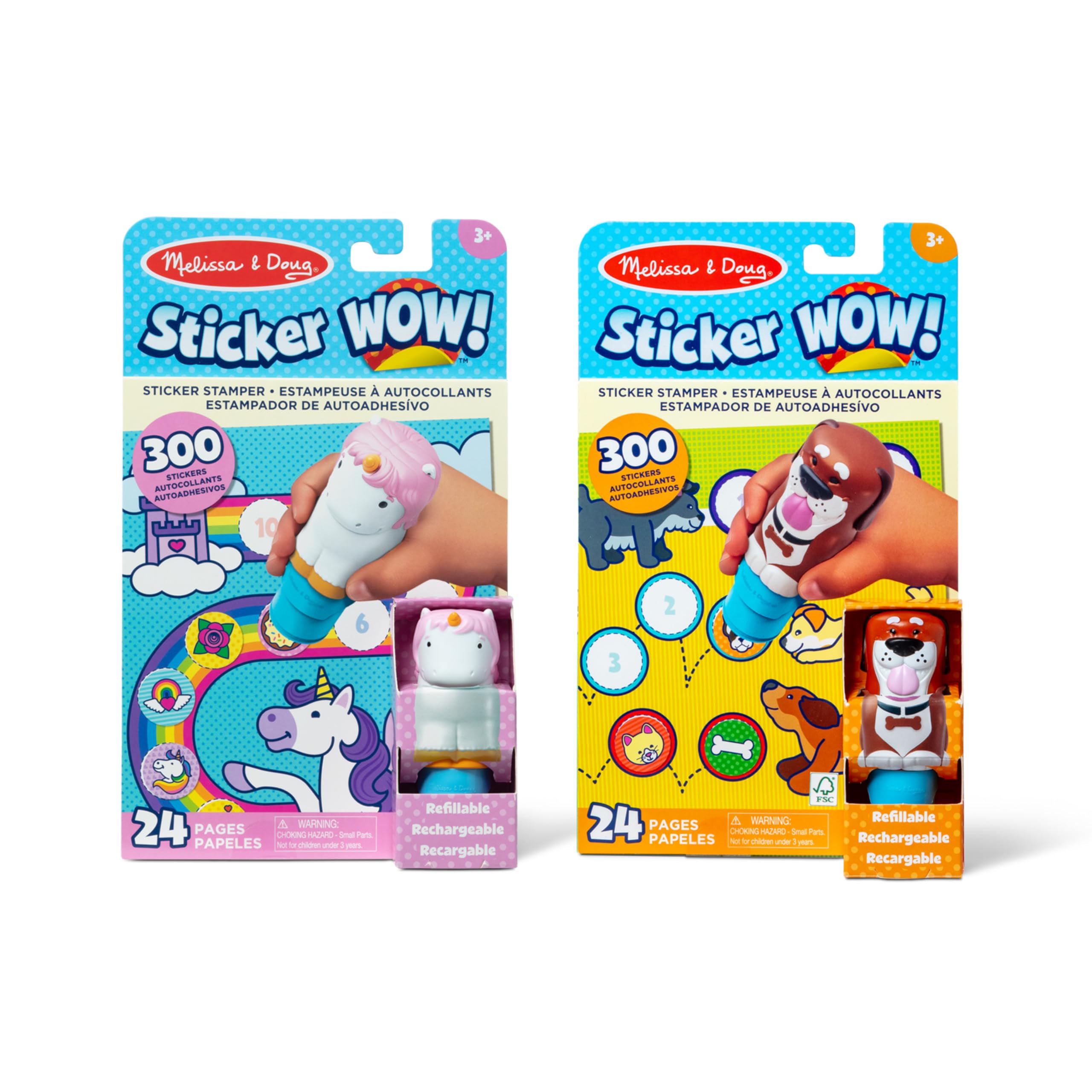 Foto 2 pulgar | Pegatina Toy Melissa & Doug ¡guau! ™ Paquete De Perro Y Unicornio - Venta Internacional.