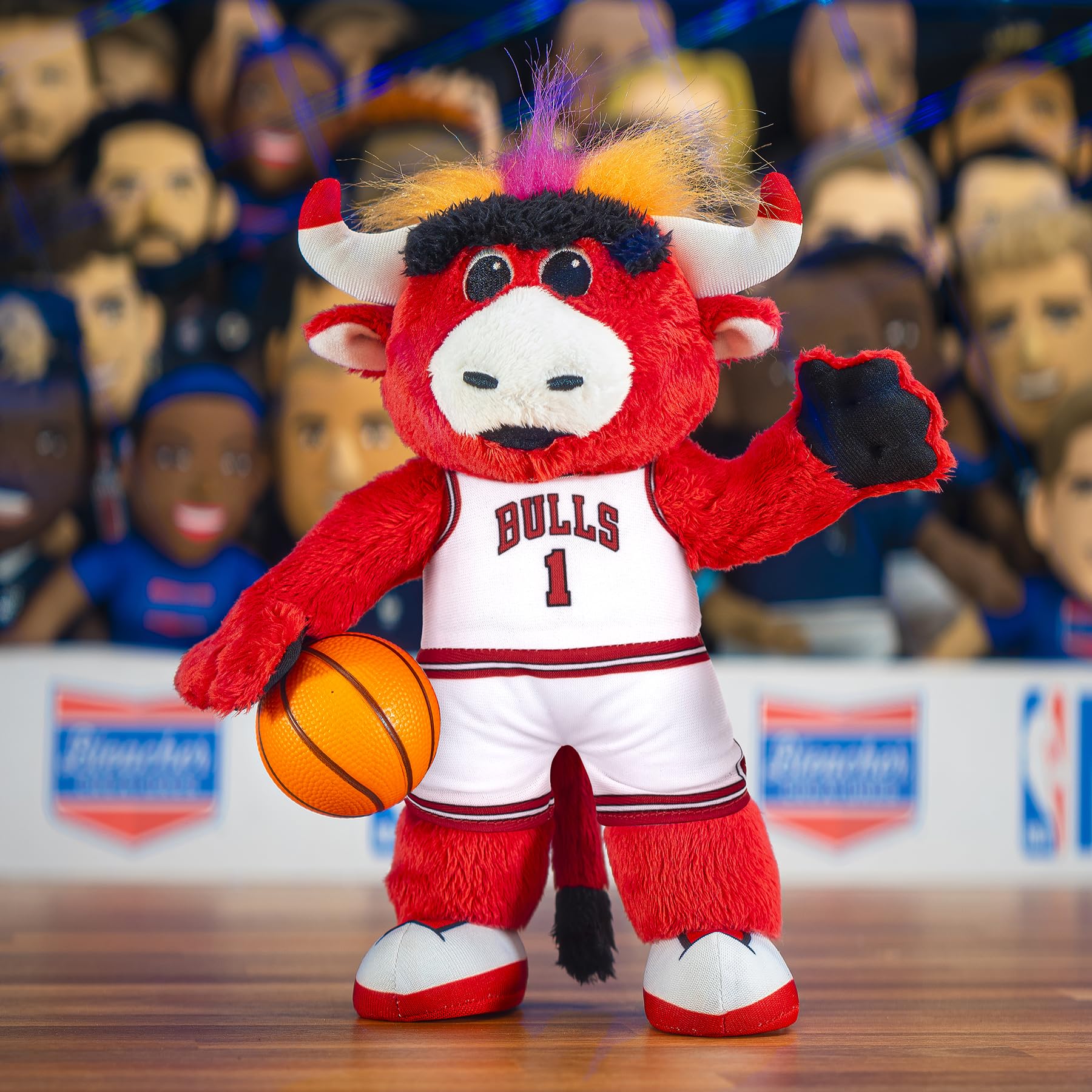 Foto 4 | Figura De Peluche Bleacher Creatures Chicago Bulls Benny, 25 Cm - Venta Internacional.