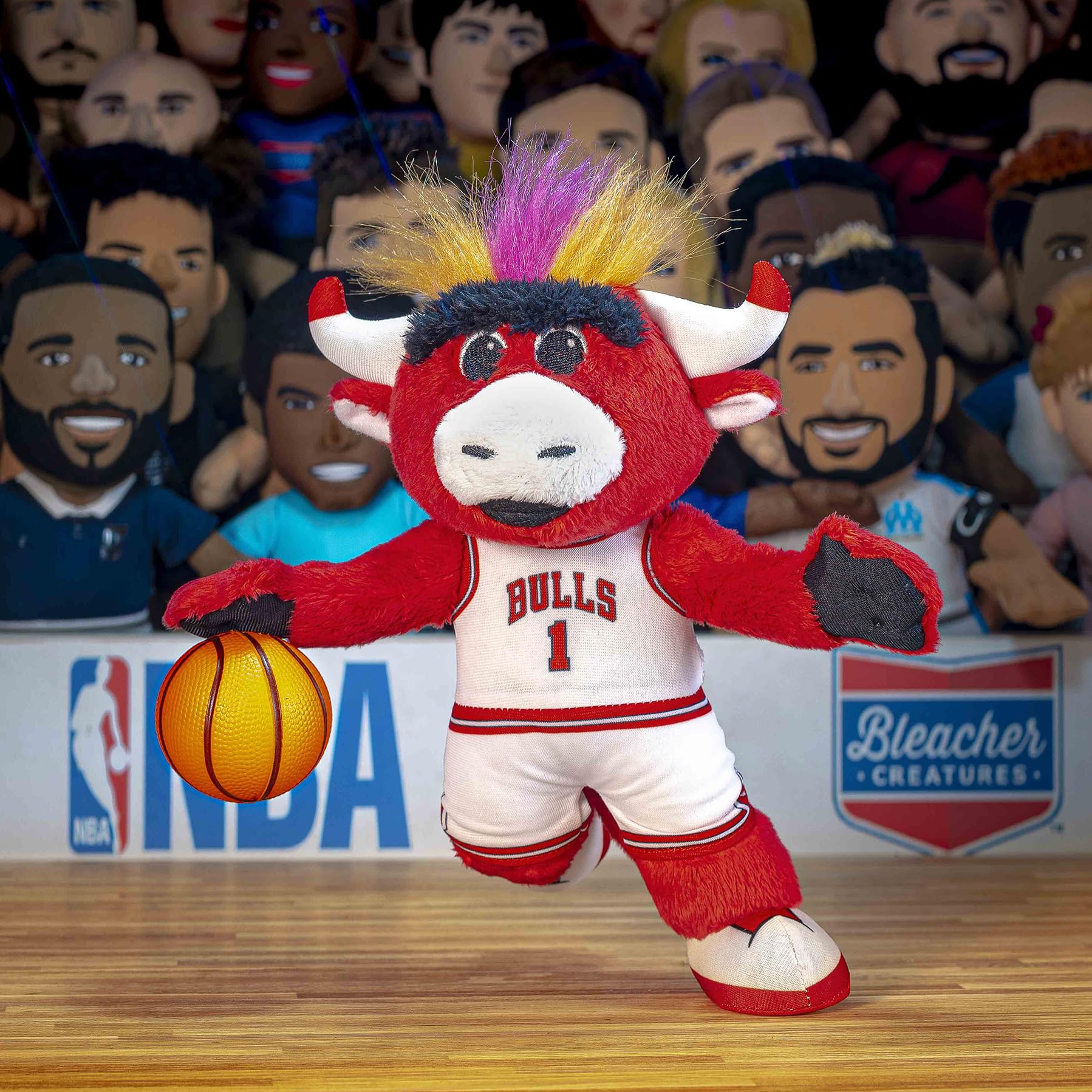 Foto 7 pulgar | Figura De Peluche Bleacher Creatures Chicago Bulls Benny, 25 Cm - Venta Internacional.