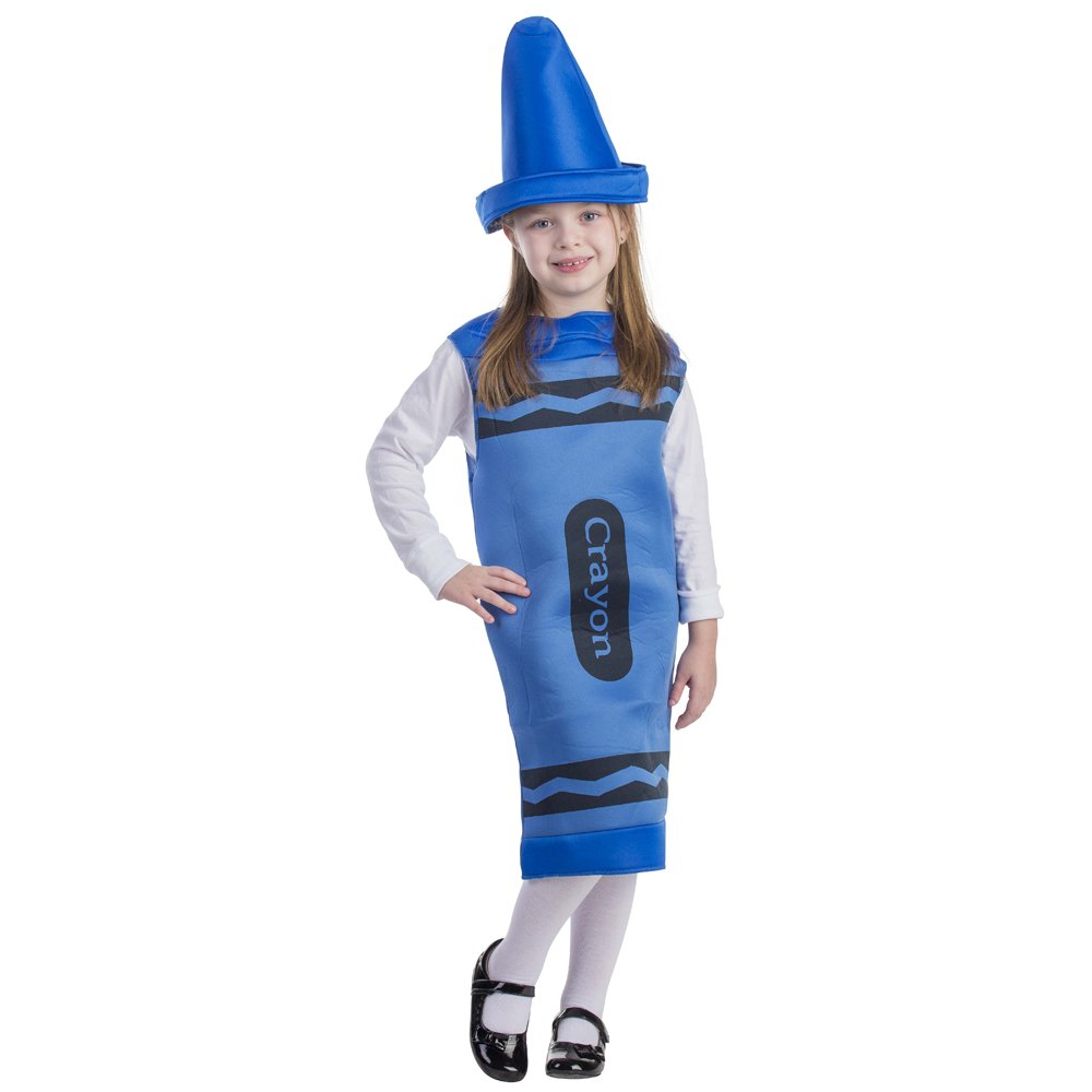 Costume Dress Up America Crayon Para Niños, Túnica Azul Para Mayores De 12 Años - Venta Internacional.