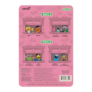 Foto 3 | Figura De Acción Super7 Sesame Street Reaction Cookie Monster - Venta Internacional.