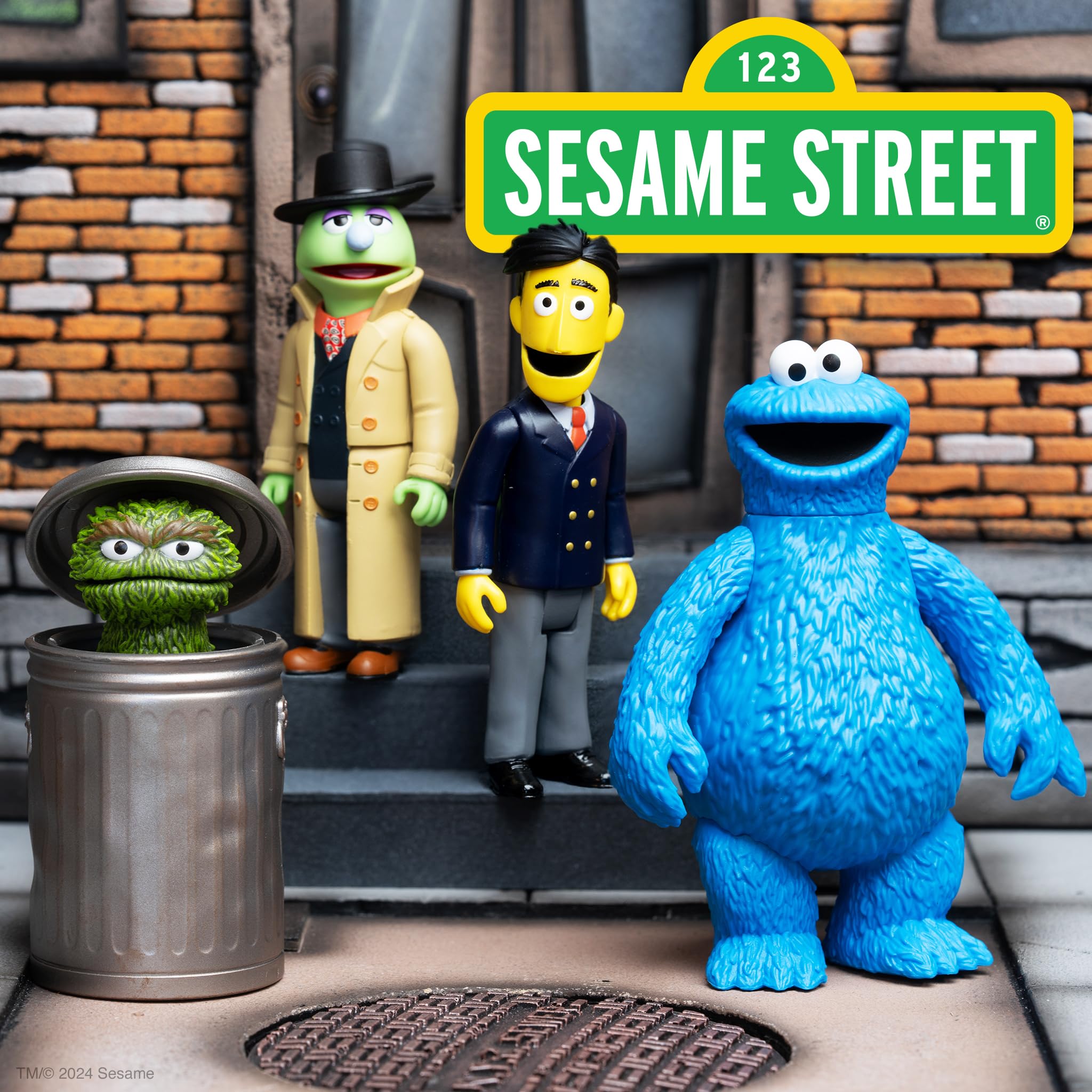 Foto 5 | Figura De Acción Super7 Sesame Street Reaction Cookie Monster - Venta Internacional.
