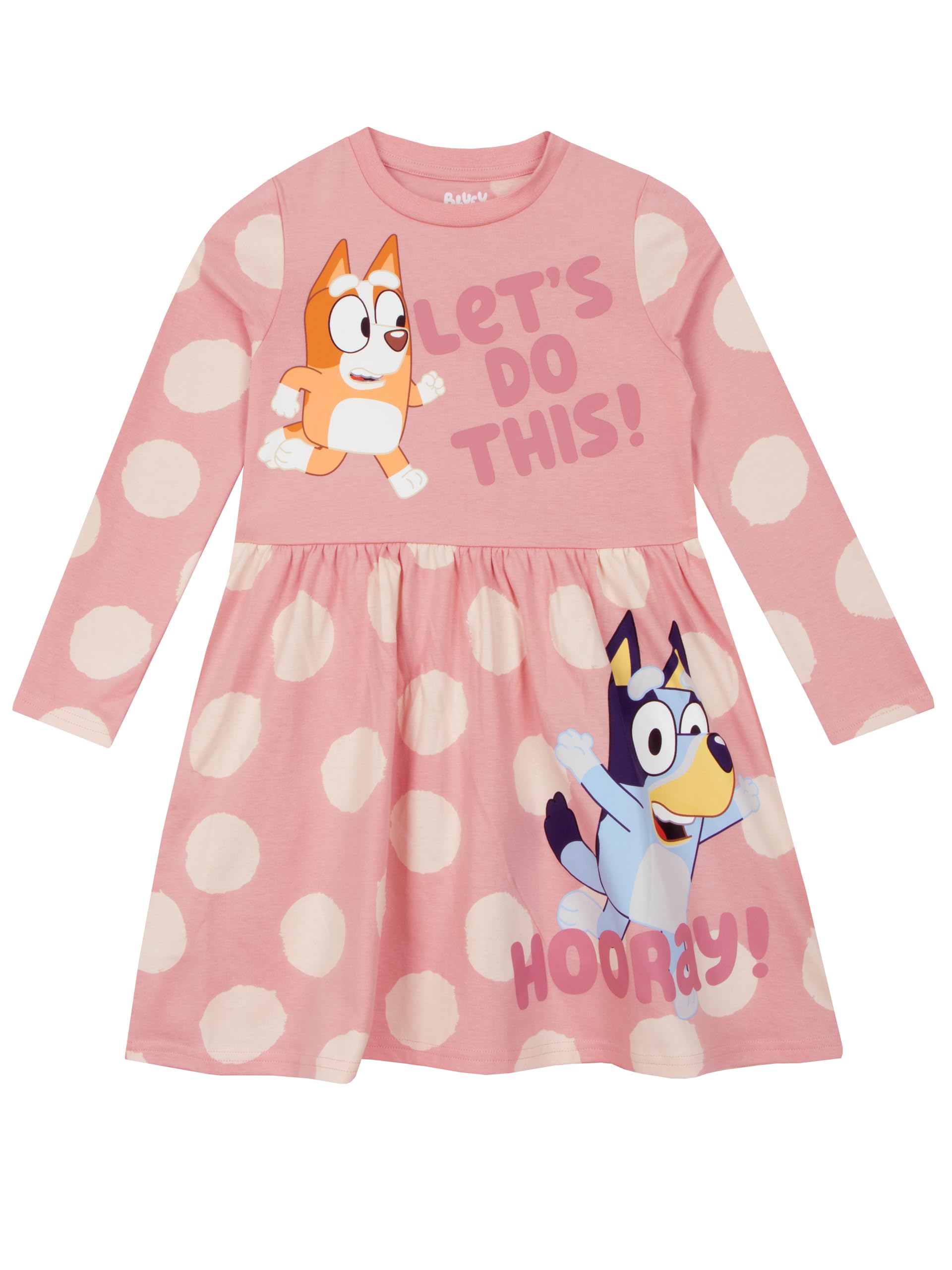 Foto 2 pulgar | Vestido Bluey Winter Para Niñas Rosa 2t Con Estampado Bluey & Bingo - Venta Internacional.