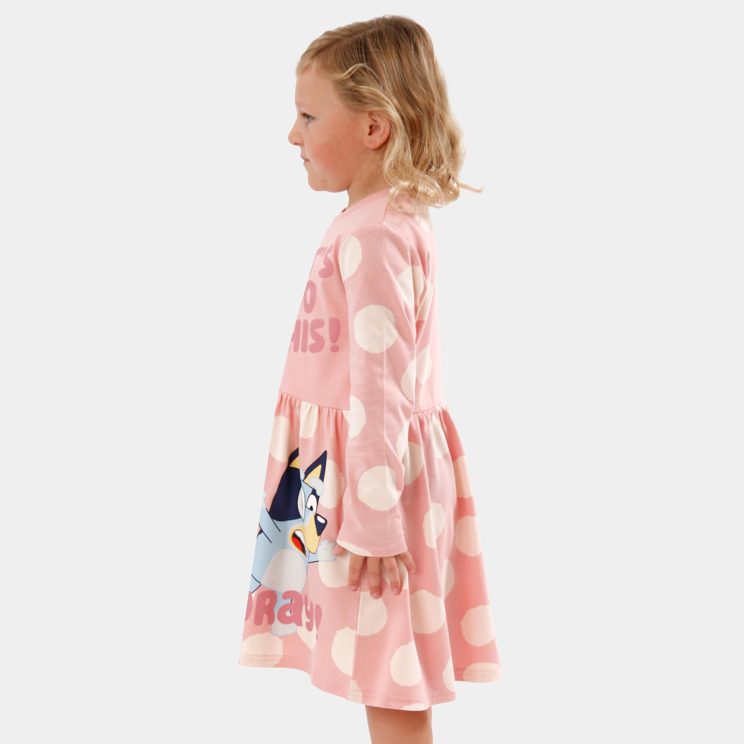 Foto 4 pulgar | Vestido Bluey Winter Para Niñas Rosa 2t Con Estampado Bluey & Bingo - Venta Internacional.