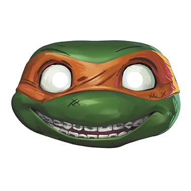 Foto 6 pulgar | Máscaras De Papel Únicas Para Fiestas Teenage Mutant Ninja Turtle X8 - Venta Internacional.