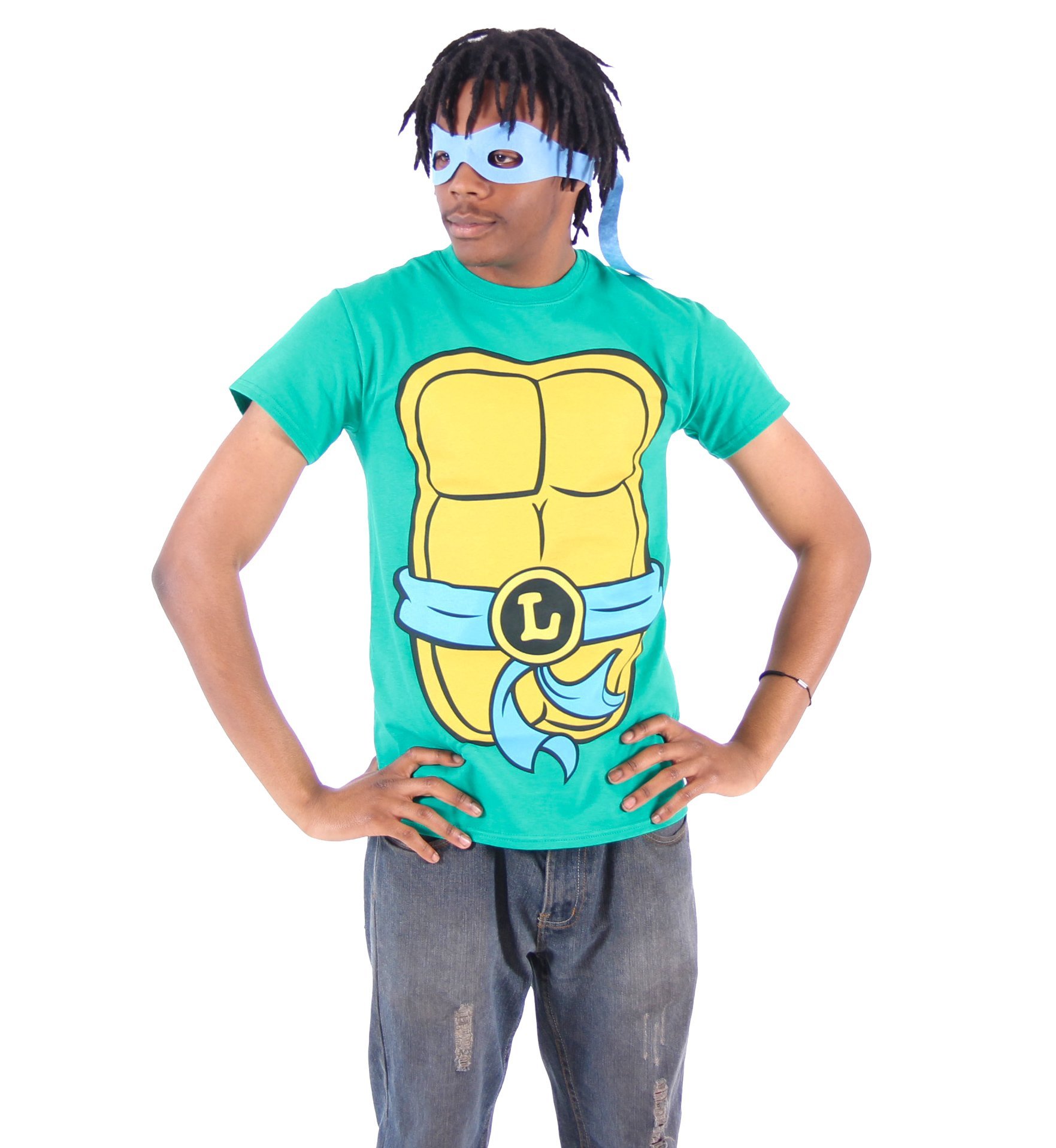 Foto 1 | Disfraz De Tortugas Ninja Mutantes Adolescentes Tmnt Leonardo Para Adulto - Venta Internacional.