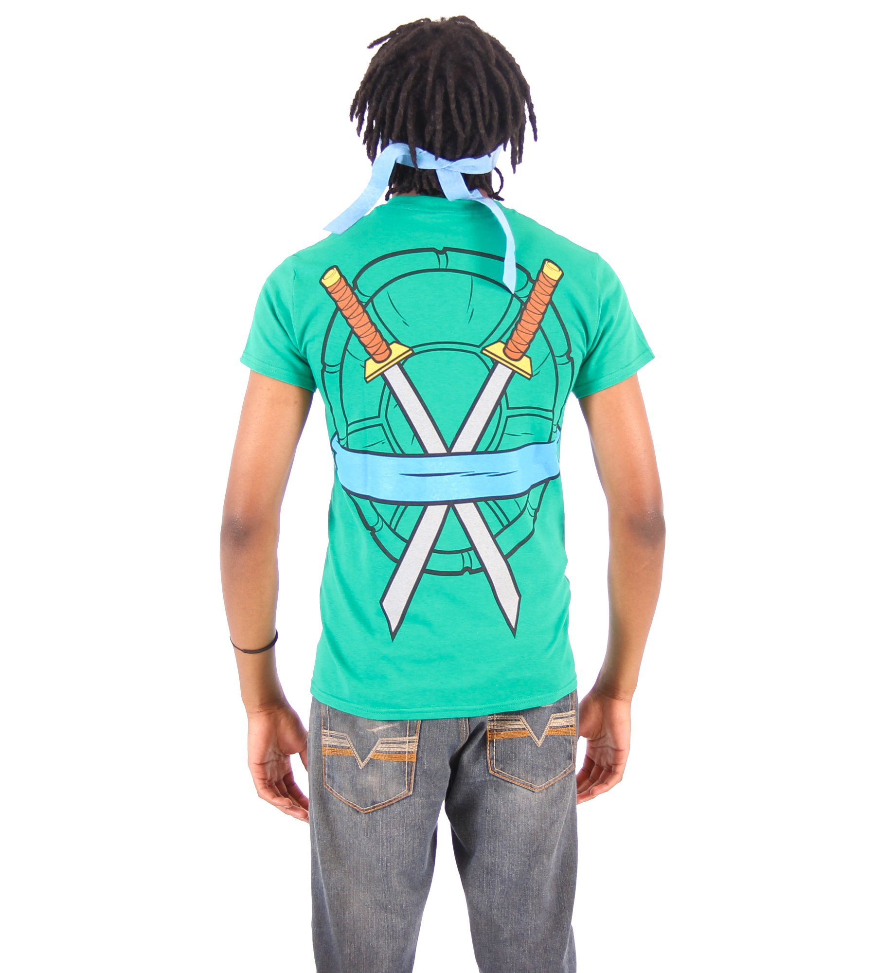 Foto 2 | Disfraz De Tortugas Ninja Mutantes Adolescentes Tmnt Leonardo Para Adulto - Venta Internacional.