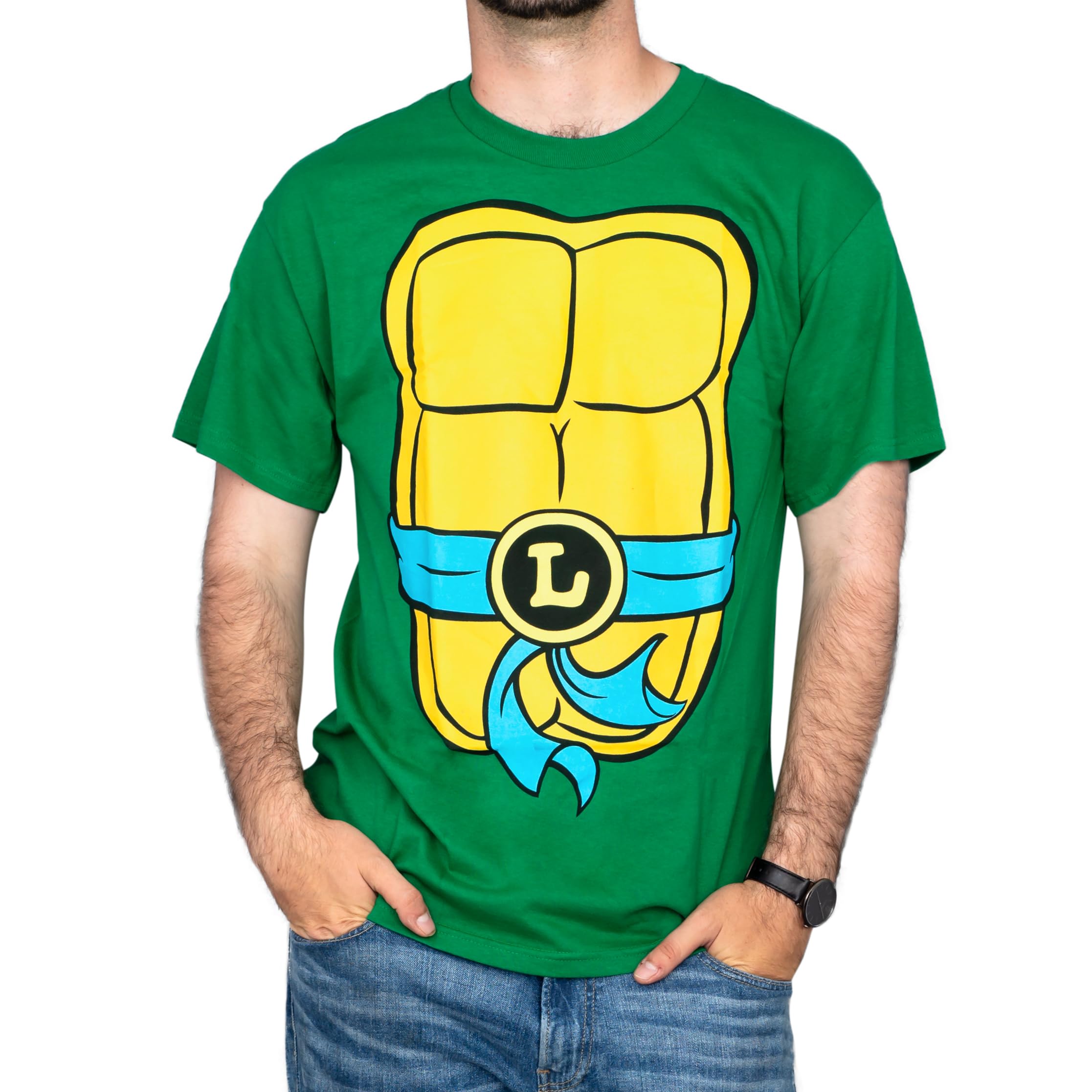 Foto 3 | Disfraz De Tortugas Ninja Mutantes Adolescentes Tmnt Leonardo Para Adulto - Venta Internacional.