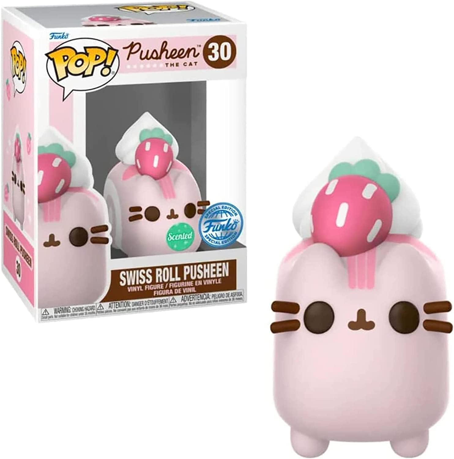 Figura De Vinilo Funko Pop! Pusheen The Cat Swiss Roll Perfumado - Venta Internacional.