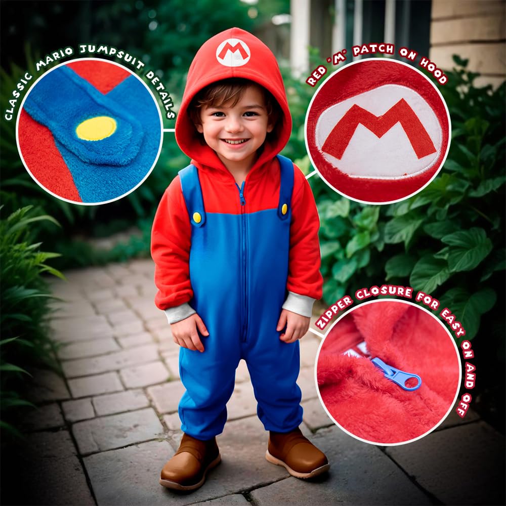 Foto 2 | Mono Nintendo Super Mario Brothers De Manga Larga Para Niños, Talla 8 - Venta Internacional.