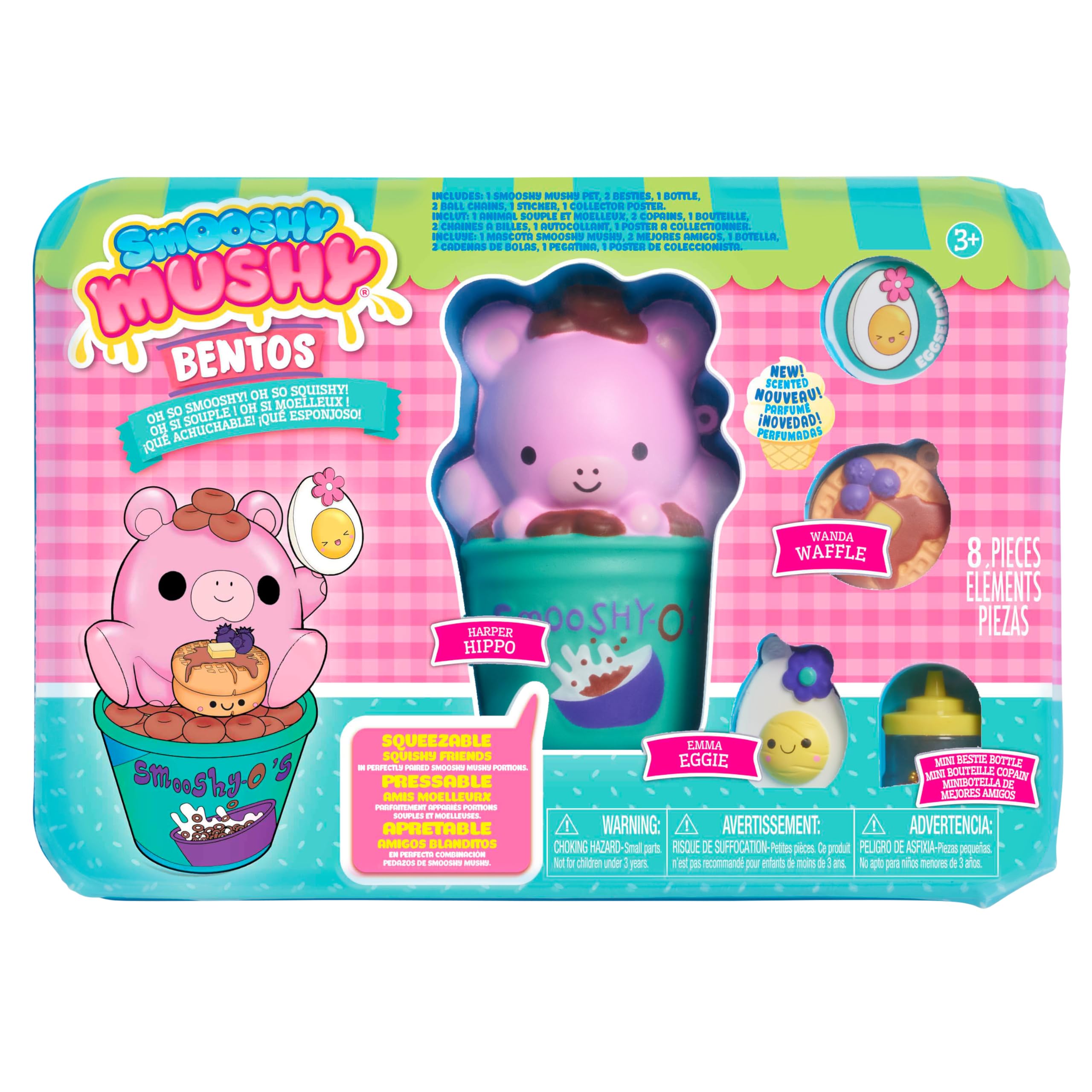 Foto 5 pulgar | Toy Bento Box Smooshy Mushy Bento Box Series 1 Harper Hippo - Venta Internacional.